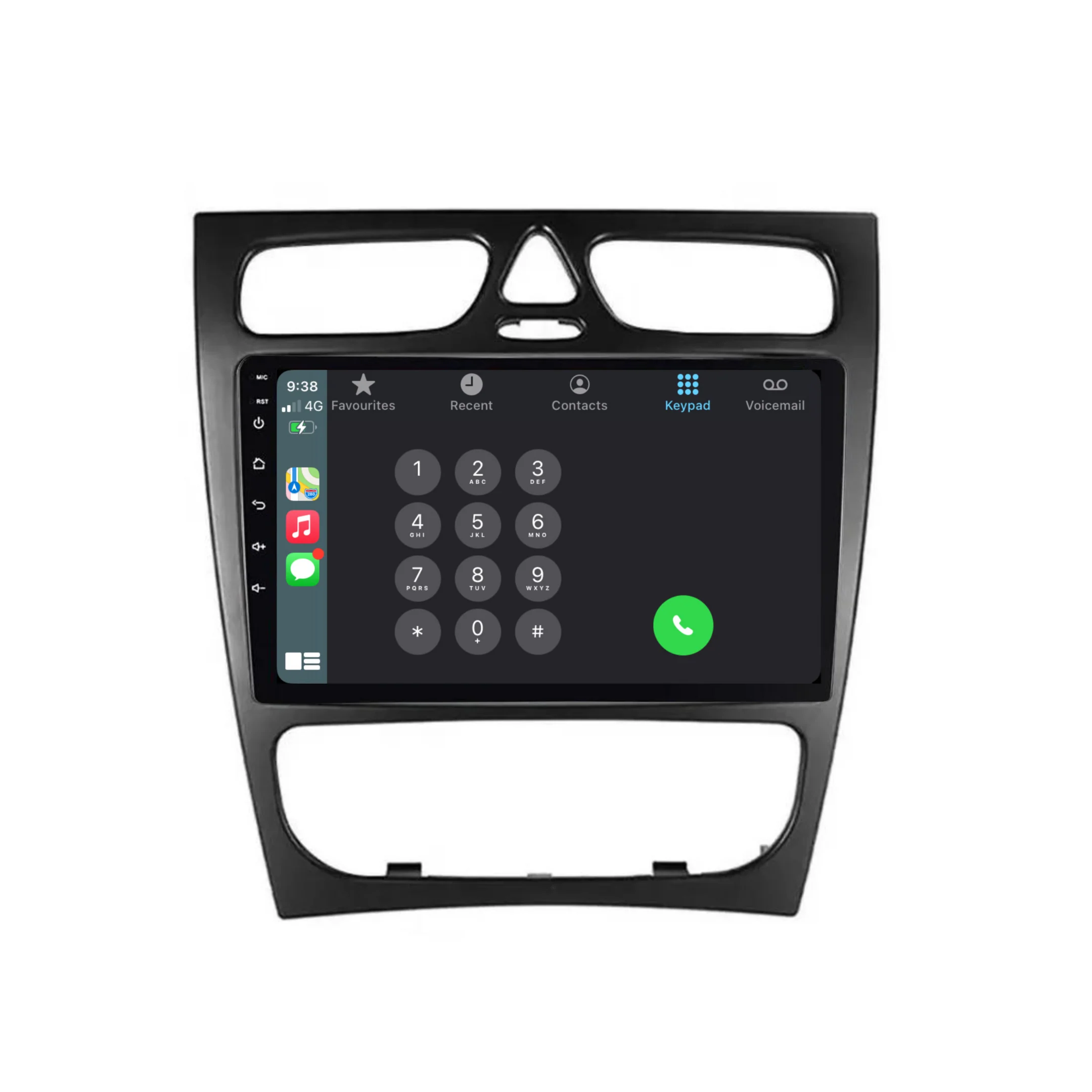 Benz C-Class / W203 / CLK / CL209 (2002-2004) Plug & Play Head Unit Upgrade Kit: Car Radio with Wireless & Wired Apple CarPlay & Android Auto - Image 3