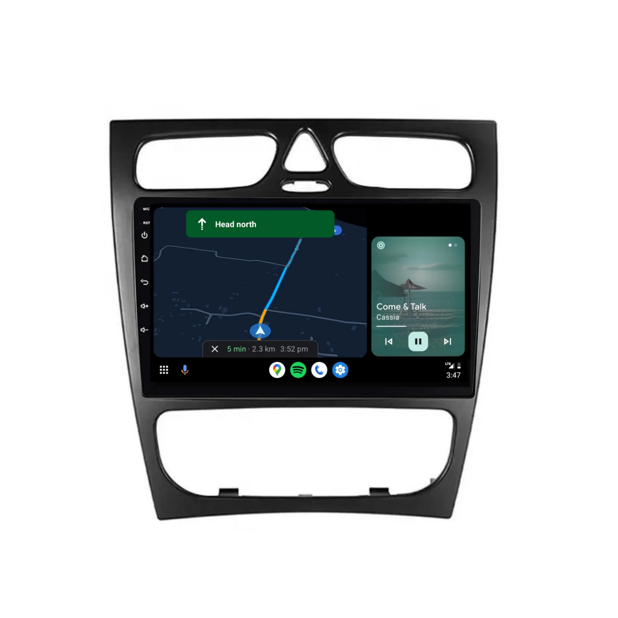 Benz C-Class / W203 / CLK / CL209 (2002-2004) Plug & Play Head Unit Upgrade Kit: Car Radio with Wireless & Wired Apple CarPlay & Android Auto - Image 4