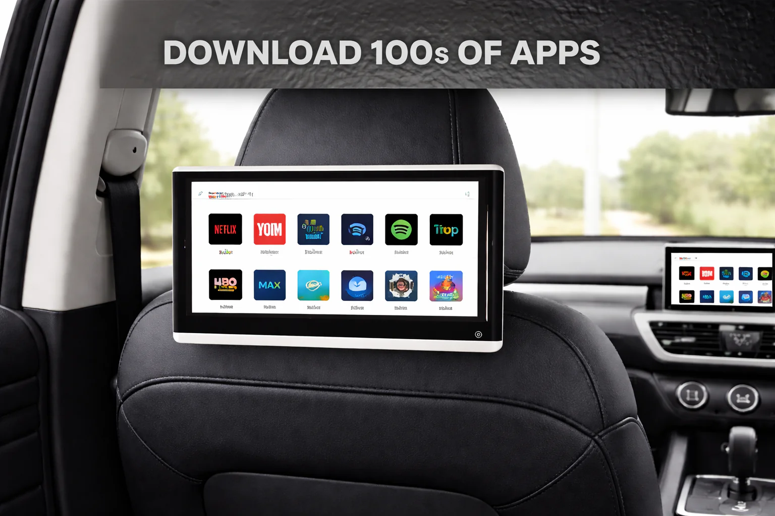 CJ INDUSTRIES 13.3" HD Touchscreen Smart TV Standalone Car Headrest Entertainment System Monitor - Image 3