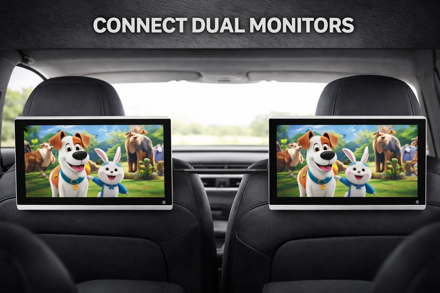 CJ INDUSTRIES 13.3" HD Touchscreen Smart TV Standalone Car Headrest Entertainment System Monitor - Image 5