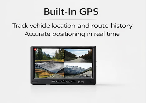 CJ INDUSTRIES 4-Channel (1080P HD) Truck Fleet Camera Monitoring System with DVR/GPS/4G and Storage - Image 6