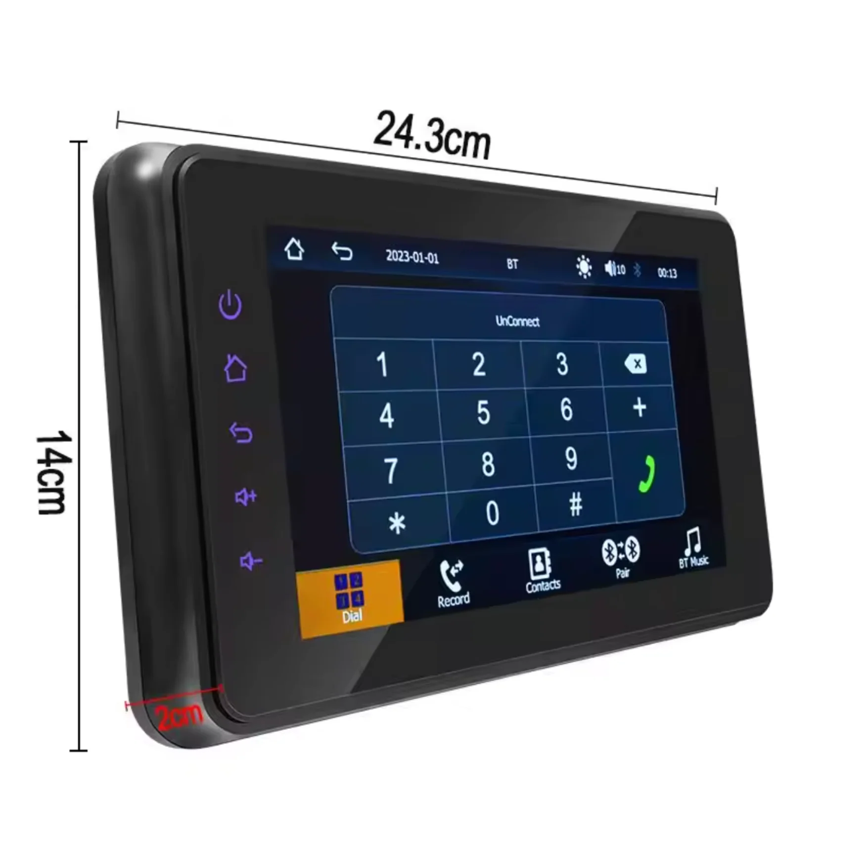 CJ INDUSTRIES 8” Waterproof Marine CarPlay & Android Auto Touchscreen Radio | Bluetooth Boat / Caravan Stereo | AM/FM | RCA Outputs - Image 4