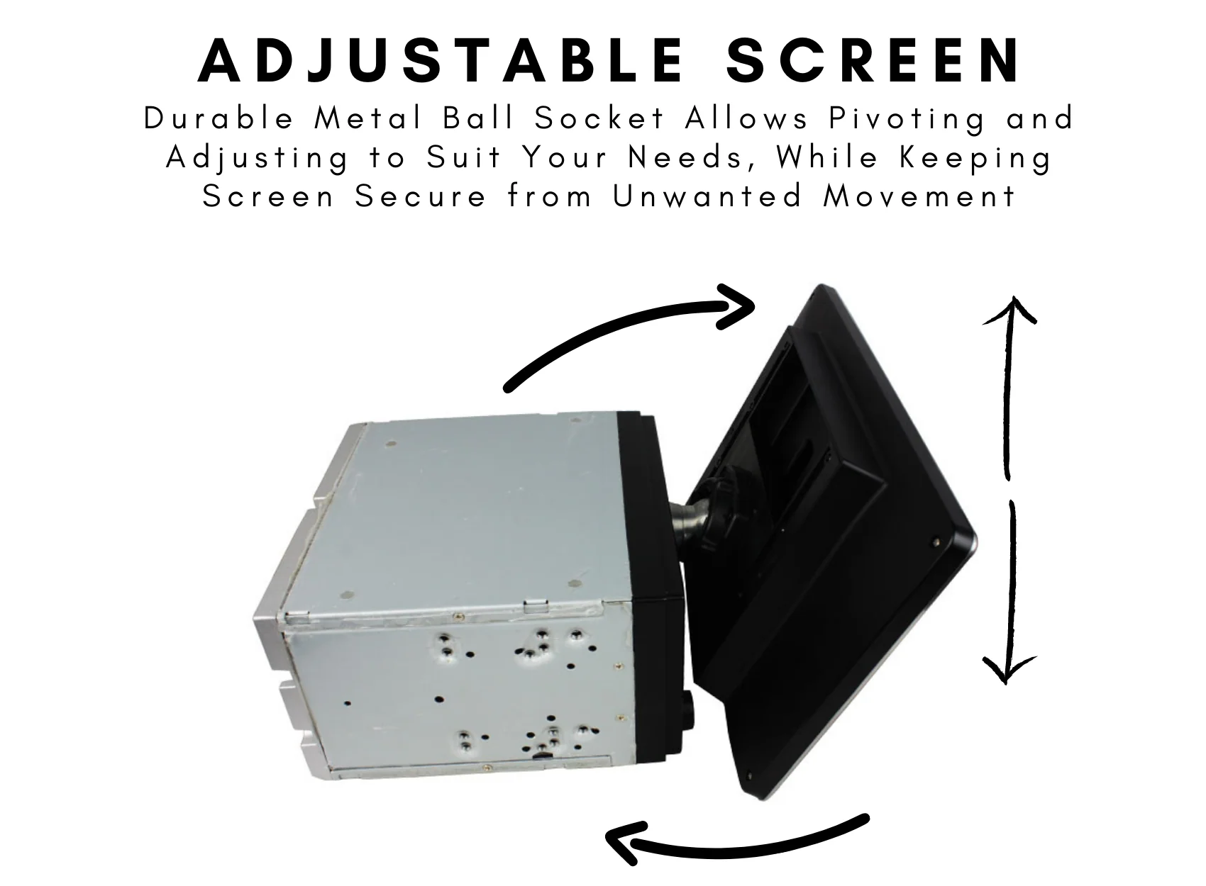 CJ INDUSTRIES Adjustable Pro Double Din (10 inch) - Wireless CarPlay & Android Auto - Image 5