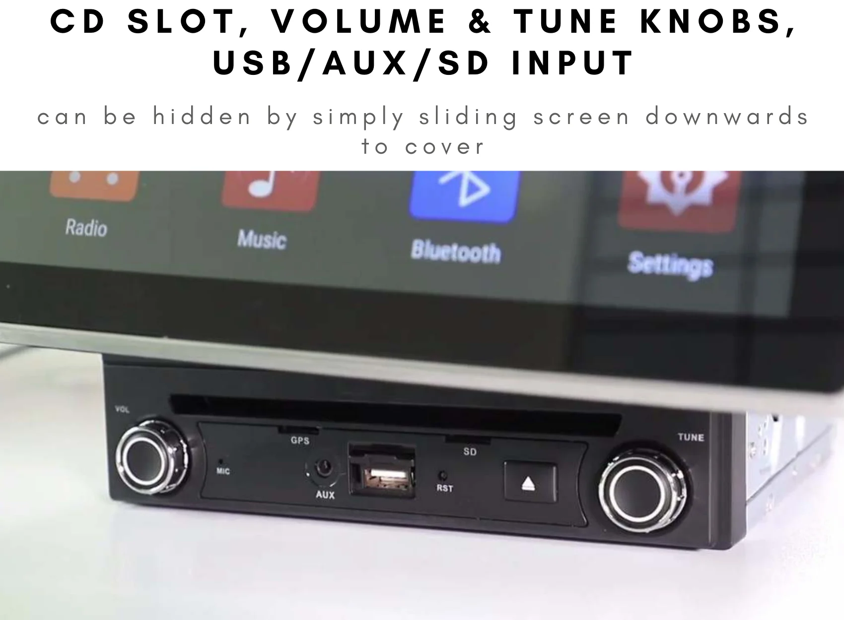 CJ INDUSTRIES Adjustable Pro Double Din (10 inch) - Wireless CarPlay & Android Auto - Image 6