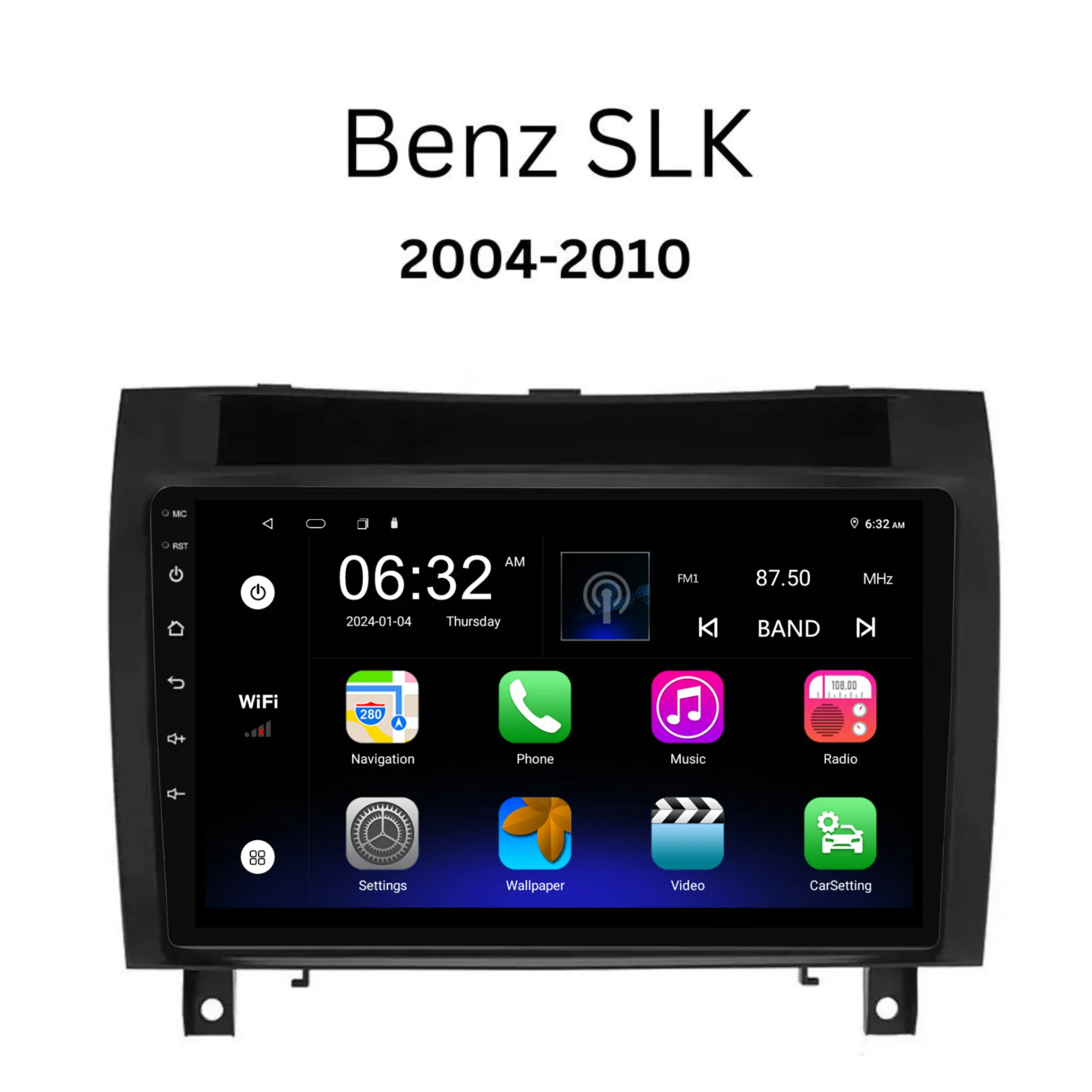 Mercedes Benz SLK (2004-2010) Plug & Play Head Unit Upgrade Kit: Car Radio with Wireless & Wired Apple CarPlay & Android Auto - Image 6