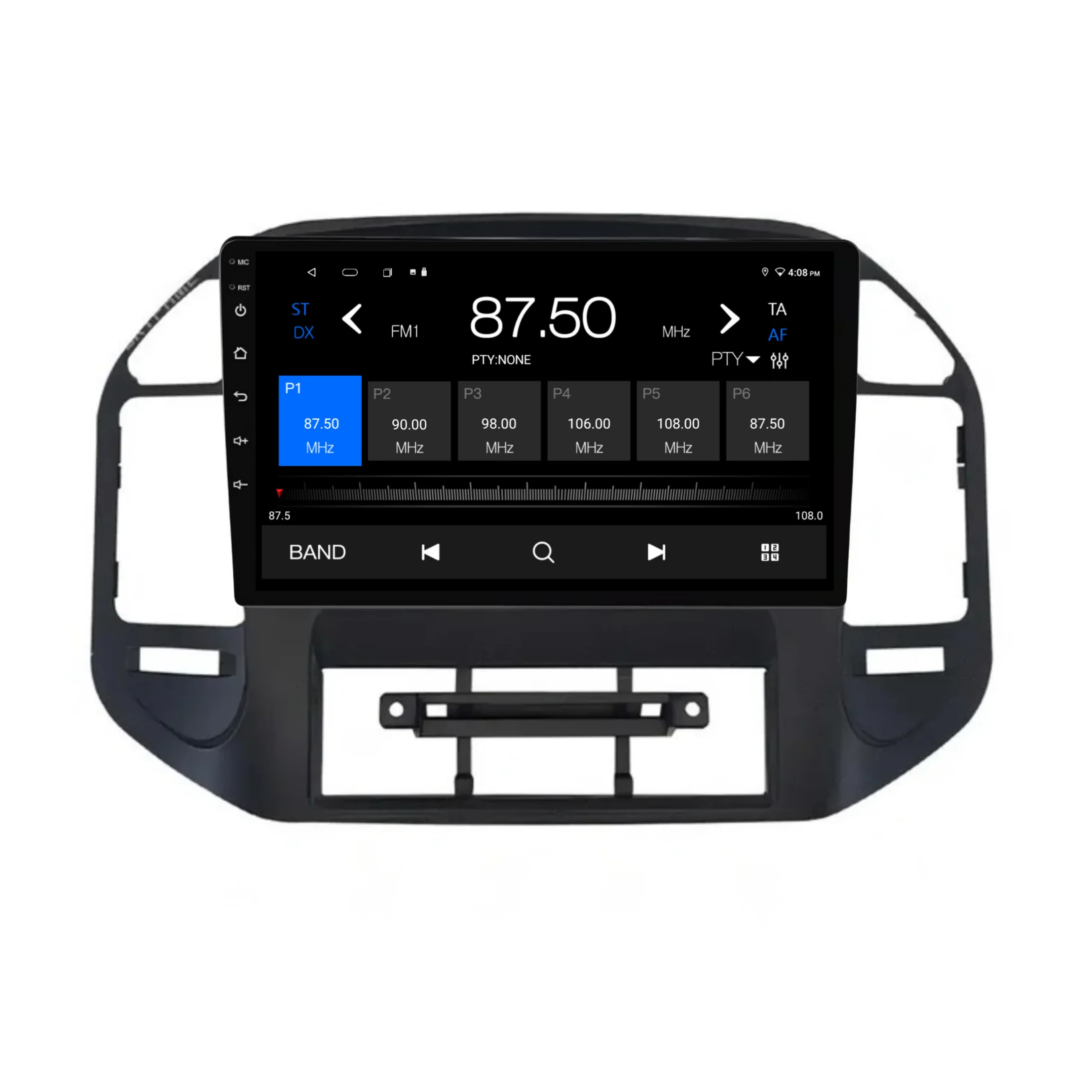 Mitsubishi Pajero V73 with cutout (2000-2006) Plug & Play Head Unit Upgrade Kit: Car Radio with Wireless & Wired Apple CarPlay & Android Auto - Image 4