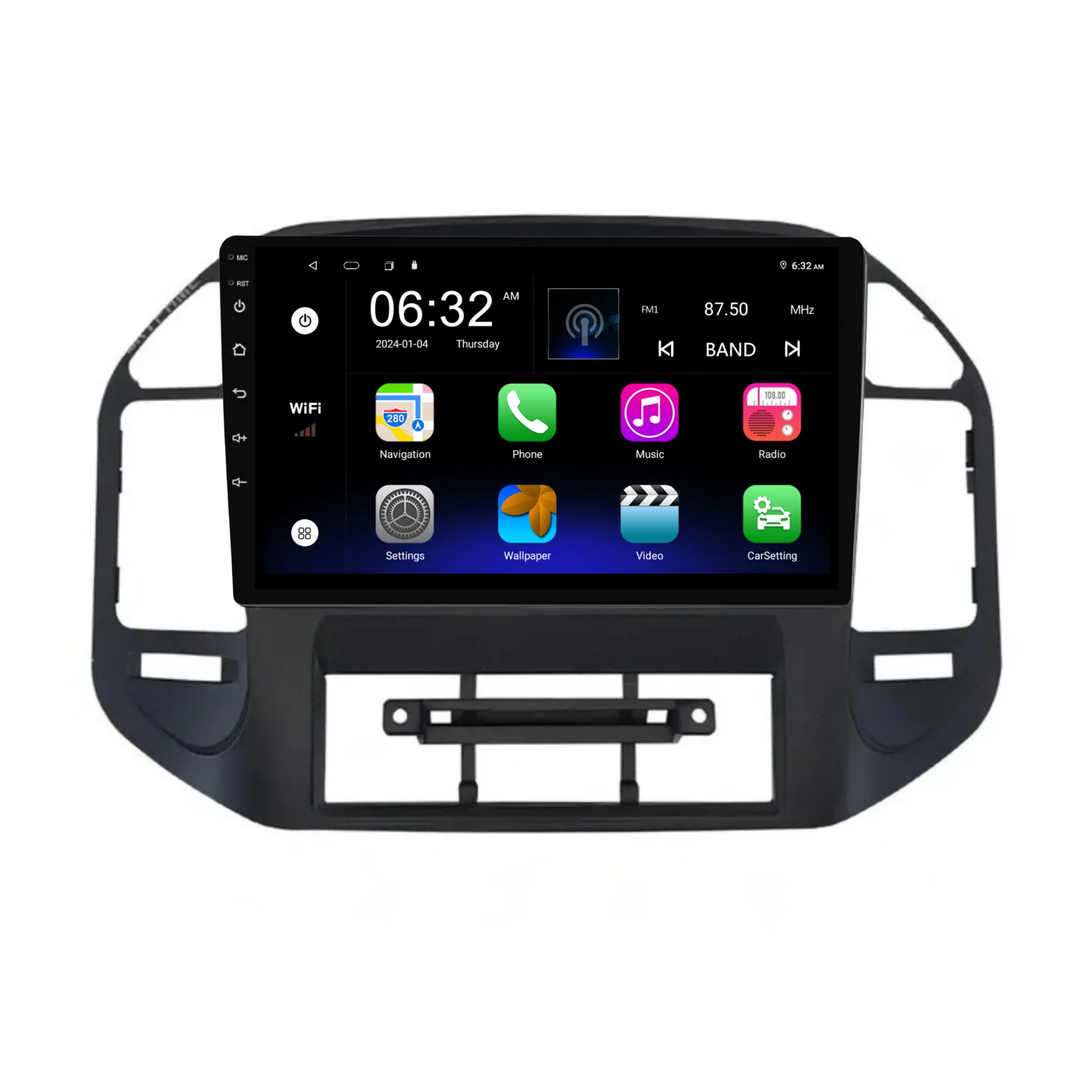 Mitsubishi Pajero V73 with cutout (2000-2006) Plug & Play Head Unit Upgrade Kit: Car Radio with Wireless & Wired Apple CarPlay & Android Auto - Image 5