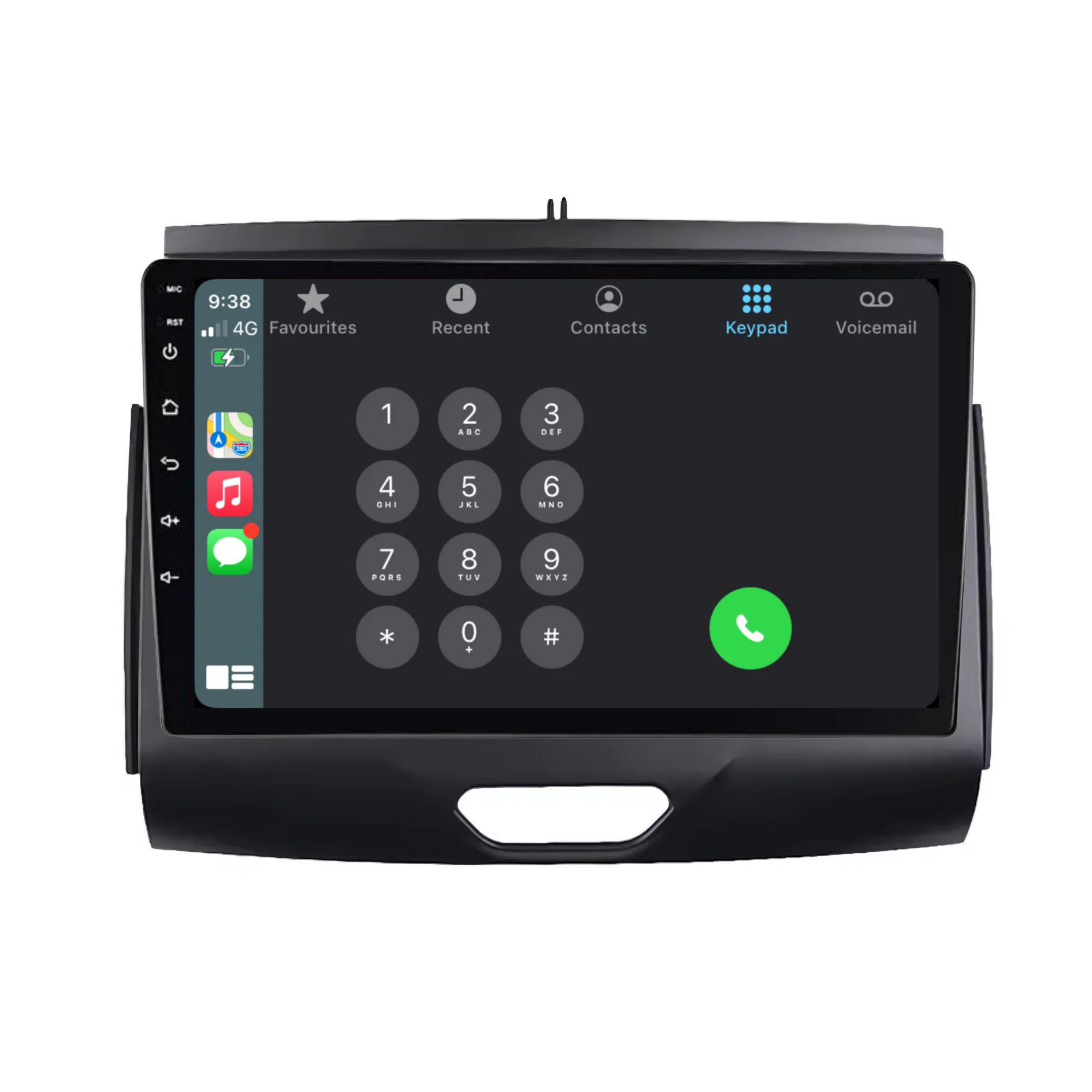 Ford Ranger / Everest BLACK (2015-2020) Plug & Play Head Unit Upgrade Kit: Car Radio with Wireless & Wired Apple CarPlay & Android Auto - Image 4