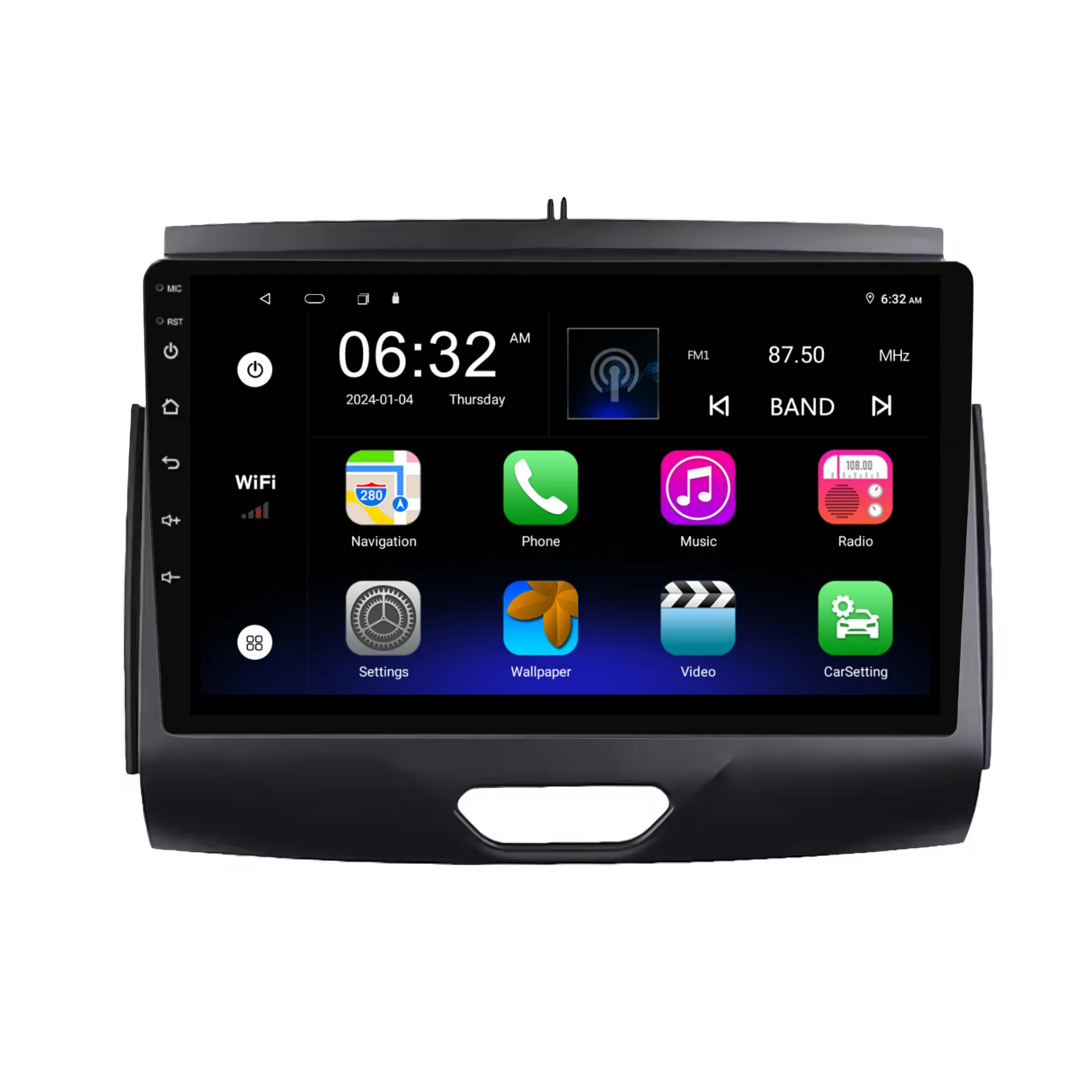 Ford Ranger / Everest BLACK (2015-2020) Plug & Play Head Unit Upgrade Kit: Car Radio with Wireless & Wired Apple CarPlay & Android Auto - Image 7