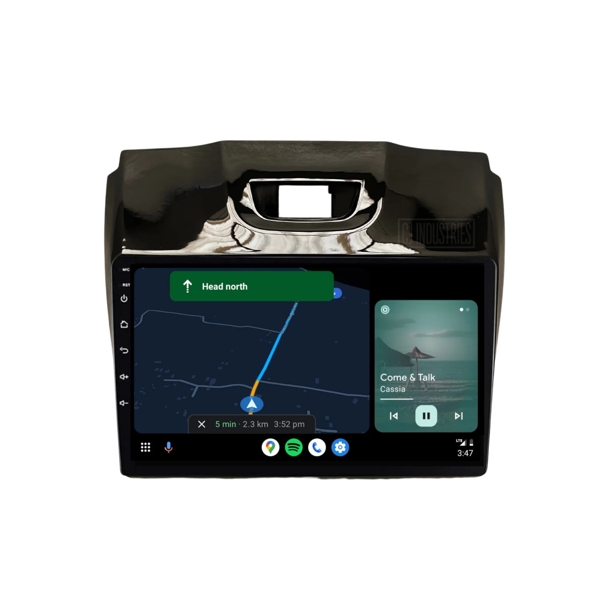 Holden Colorado GLOSS BLACK (2012-2016) Plug & Play Head Unit Upgrade Kit: Car Radio with Wireless & Wired Apple CarPlay & Android Auto (MyLink Compatible) - Image 4