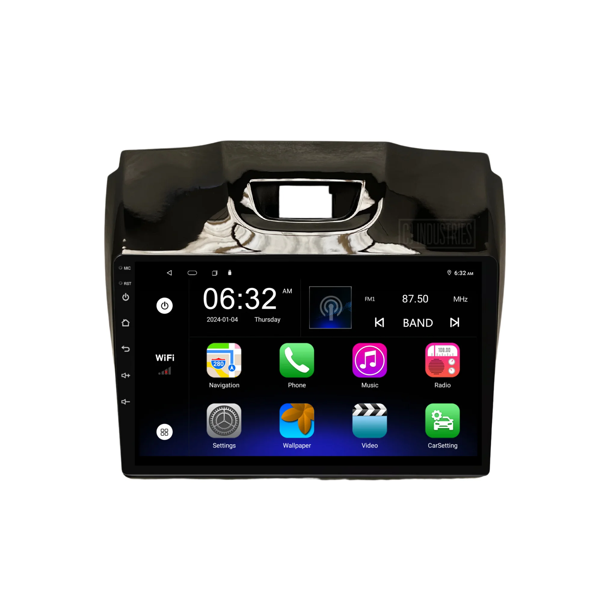 Holden Colorado GLOSS BLACK (2012-2016) Plug & Play Head Unit Upgrade Kit: Car Radio with Wireless & Wired Apple CarPlay & Android Auto (MyLink Compatible) - Image 6