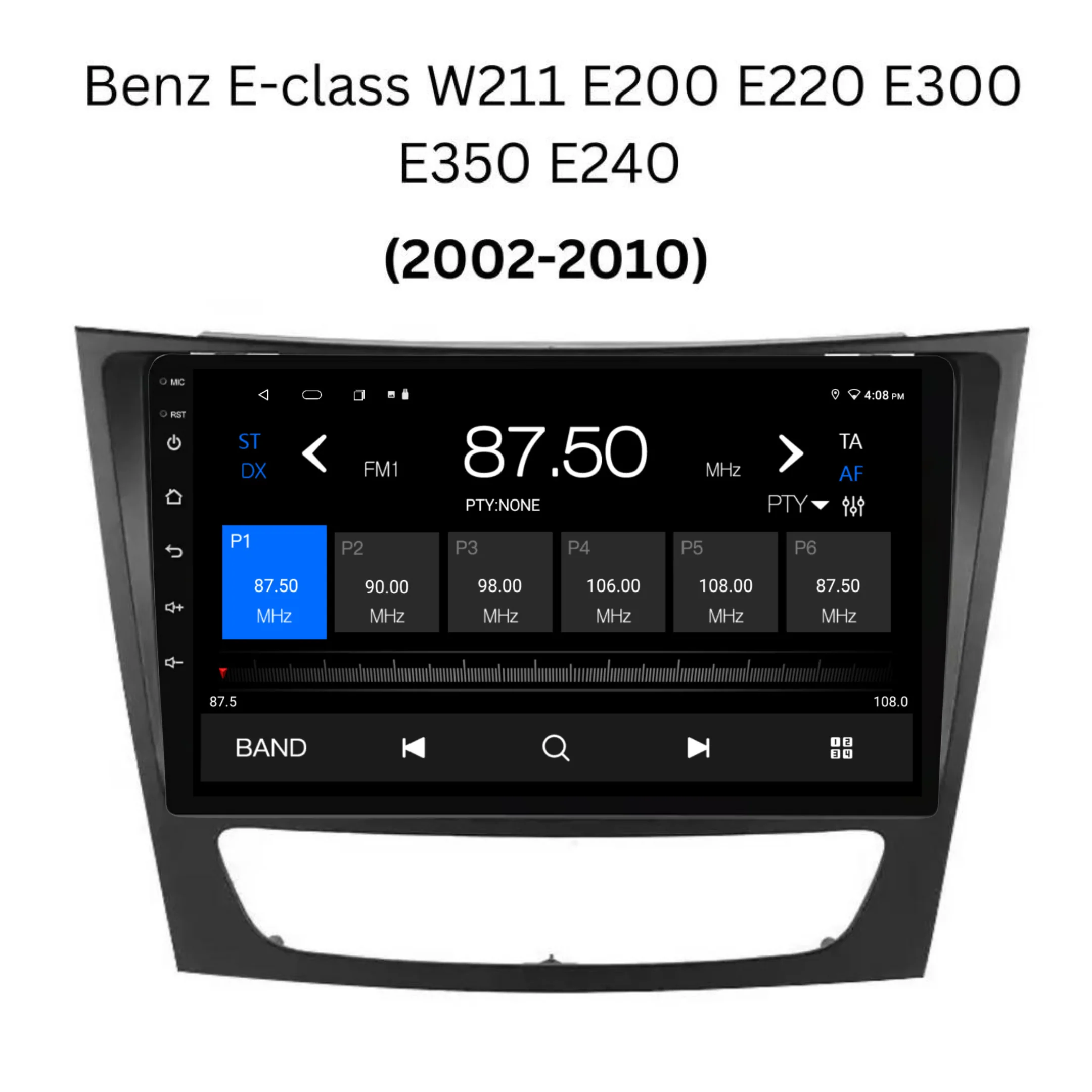 Mercedes Benz E-Class (2002-2010) Plug & Play Head Unit Upgrade Kit: Car Radio with Wireless & Wired Apple CarPlay & Android Auto - Image 5