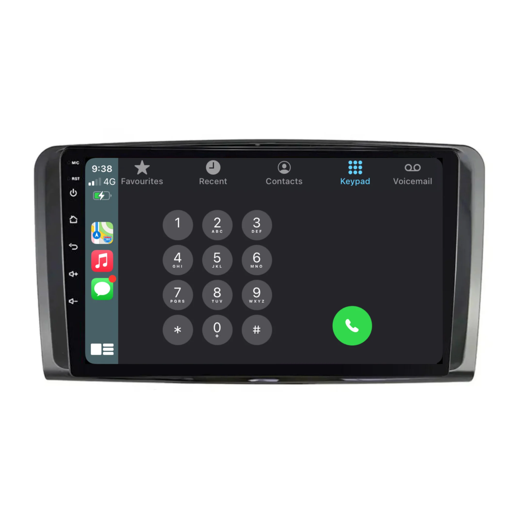 Mercedes Benz ML / W164 (2006-2010) Plug & Play Head Unit Upgrade Kit: Car Radio with Wireless & Wired Apple CarPlay & Android Auto - Image 3