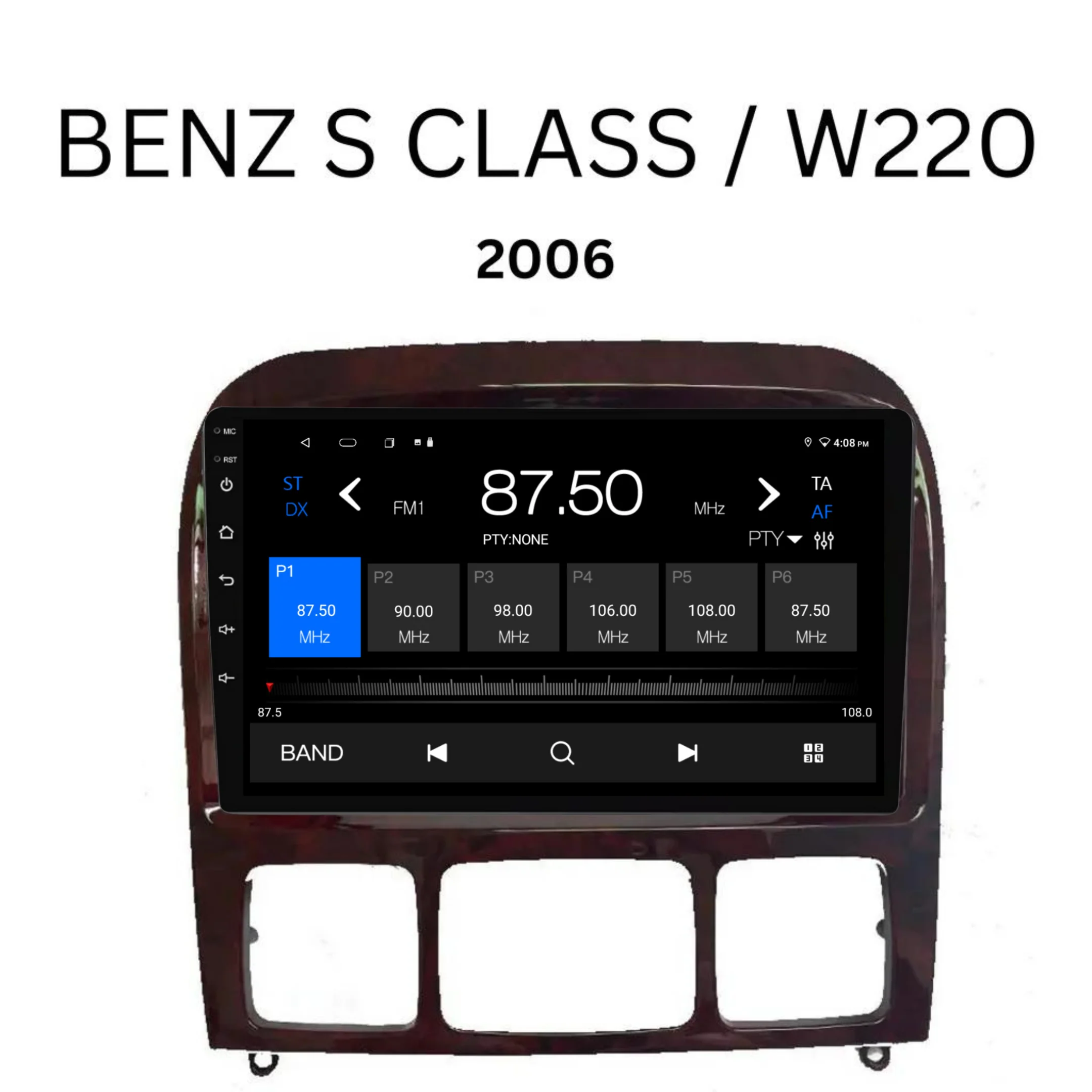 Mercedes Benz S-Class / W220 (2006) Plug & Play Head Unit Upgrade Kit: Car Radio with Wireless & Wired Apple CarPlay & Android Auto - Image 5