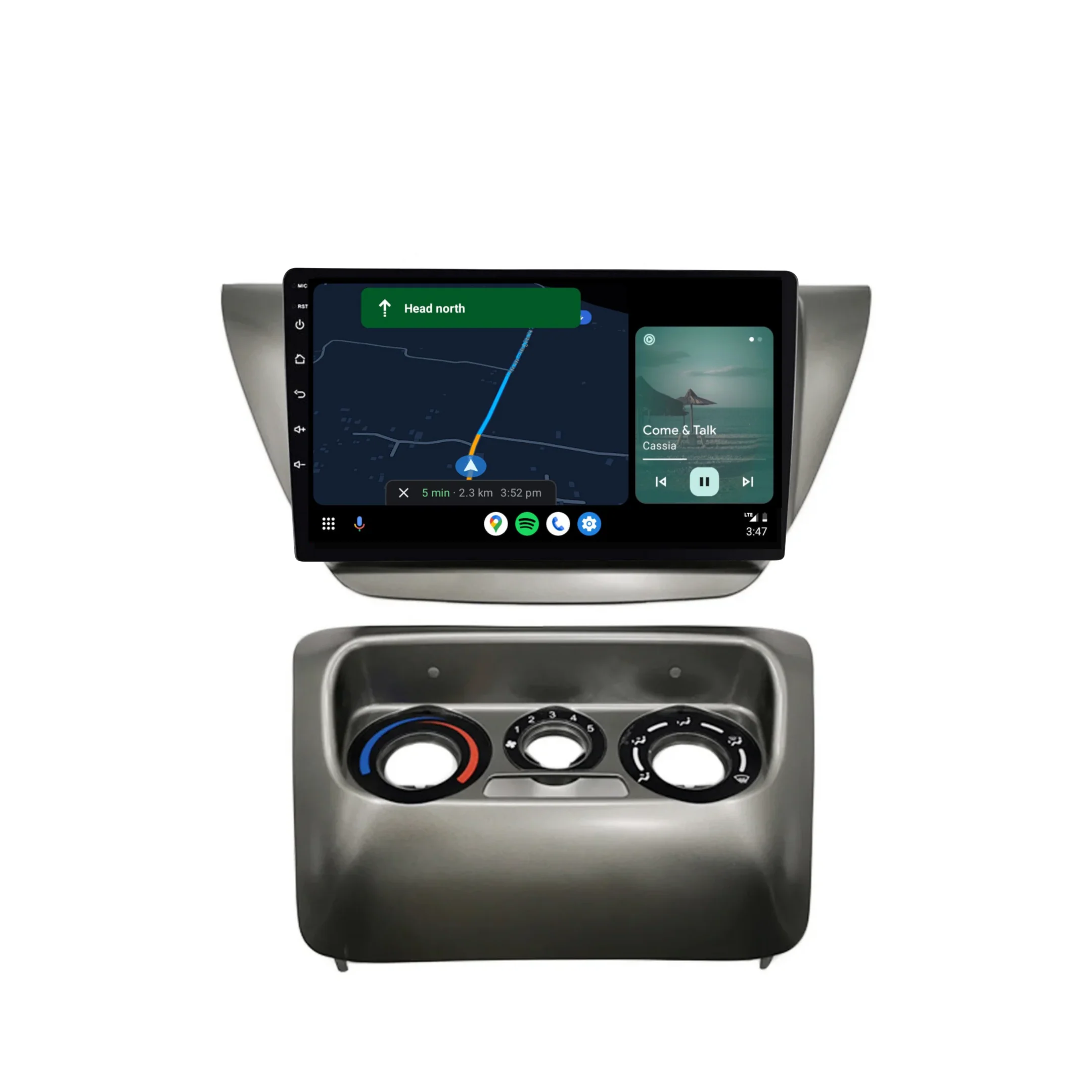 Mitsubishi Lancer (2003-2007) Plug & Play Head Unit Upgrade Kit: Car Radio with Wireless & Wired Apple CarPlay & Android Auto - Image 4