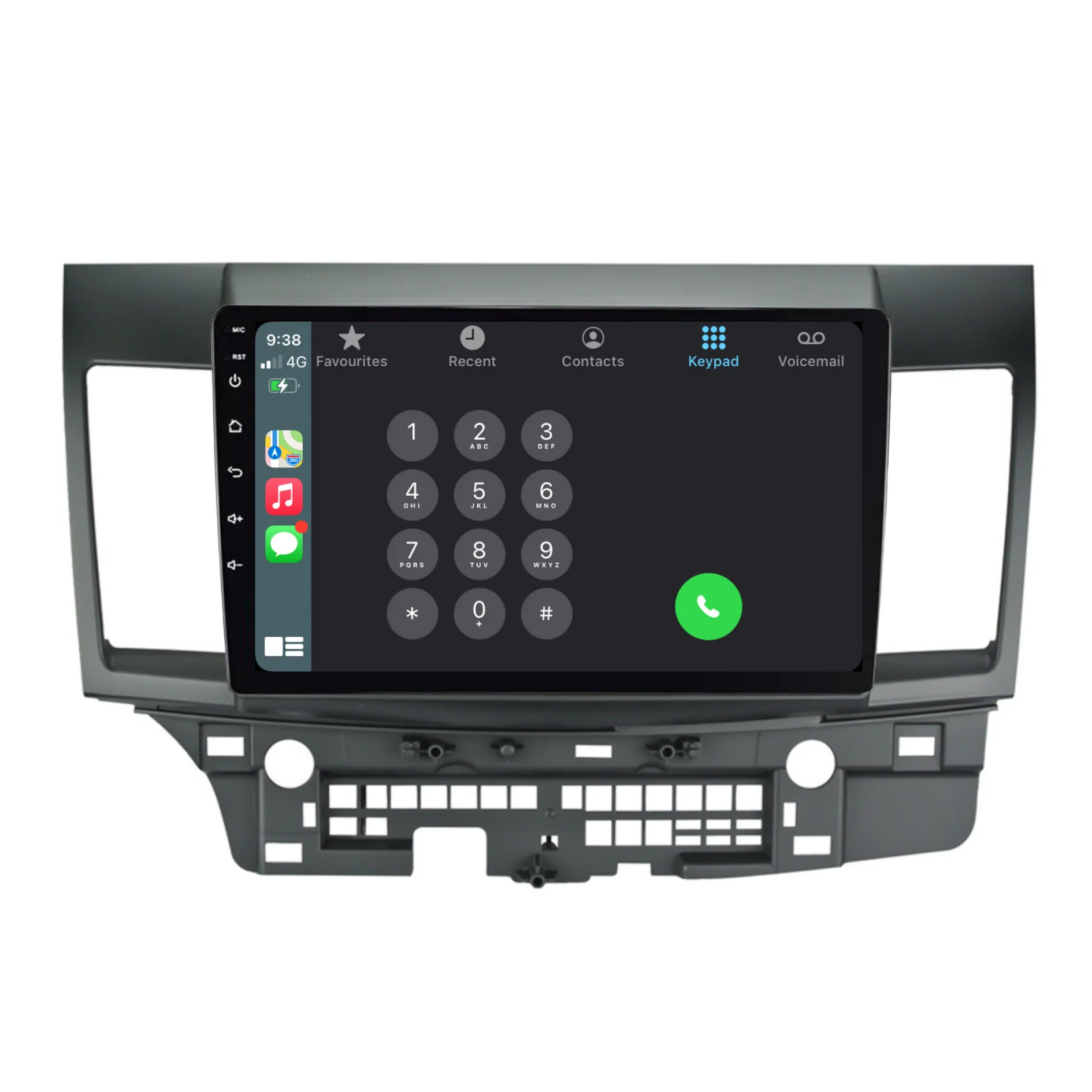 Mitsubishi Lancer CJ (2008-2018) Plug & Play Head Unit Upgrade Kit: Car Radio with Wireless & Wired Apple CarPlay & Android Auto - Image 3