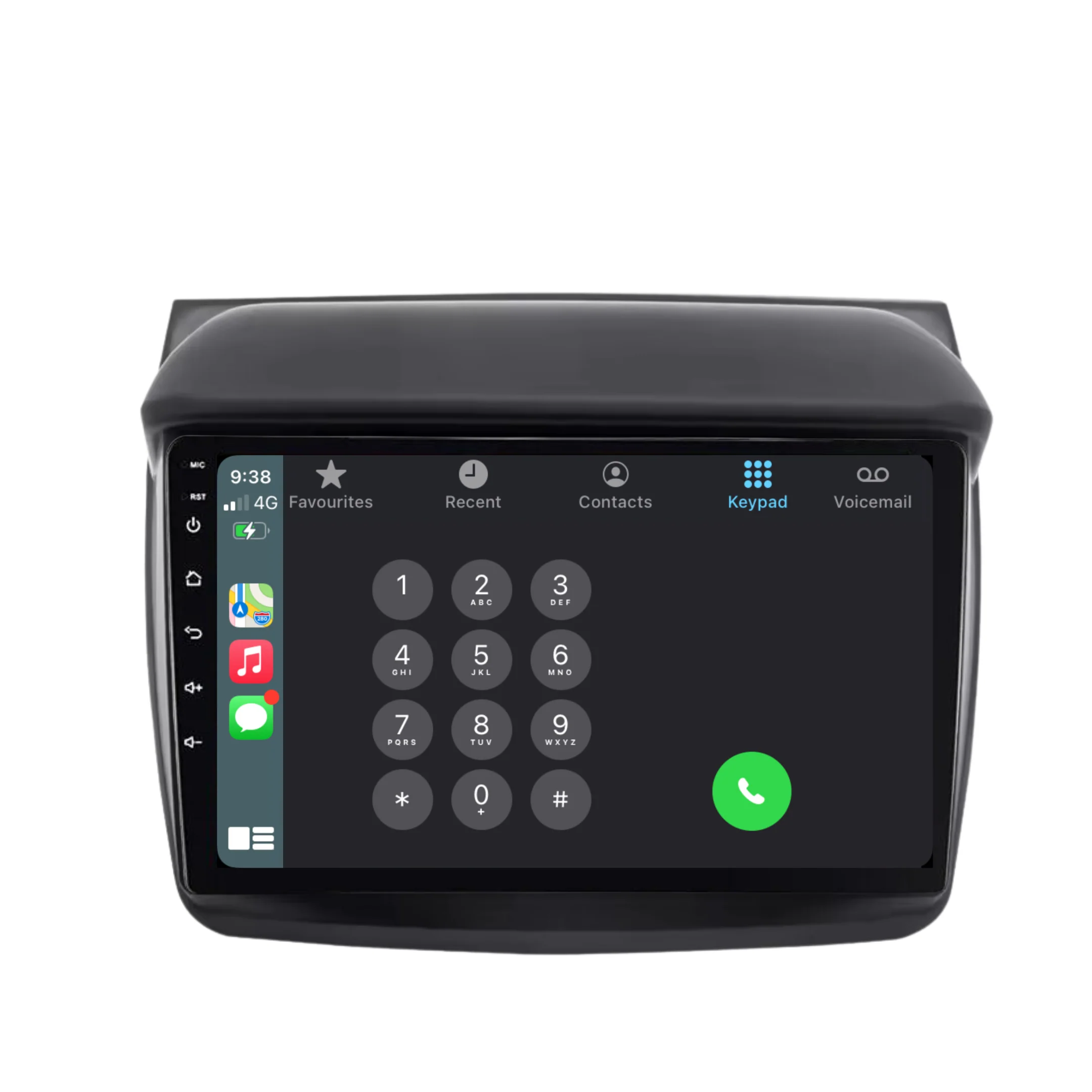 Mitsubishi MN ML Triton / L200 (2006-2015) Plug & Play Head Unit Upgrade Kit: Car Radio with Wireless & Wired Apple CarPlay & Android Auto - Image 3