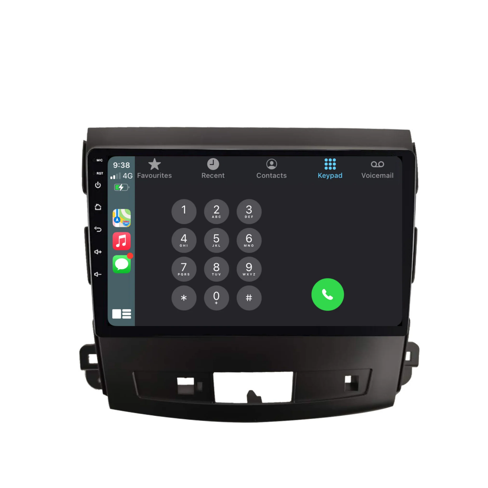 Mitsubishi Outlander (2008-2012) Plug & Play Head Unit Upgrade Kit: Car Radio with Wireless & Wired Apple CarPlay & Android Auto - Image 3