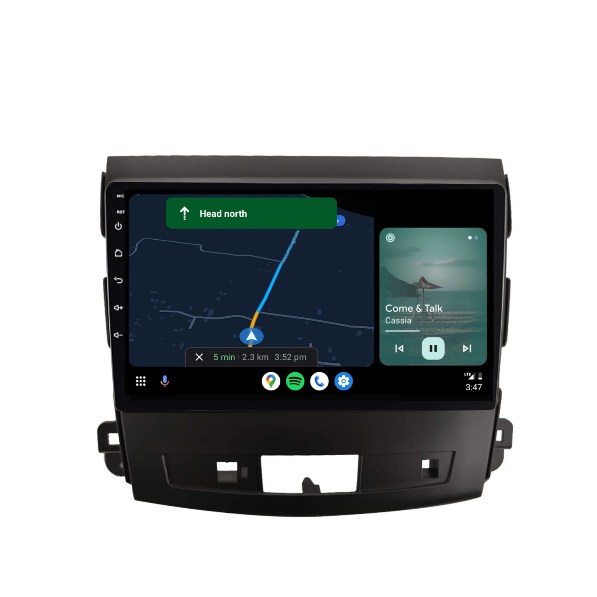 Mitsubishi Outlander (2008-2012) Plug & Play Head Unit Upgrade Kit: Car Radio with Wireless & Wired Apple CarPlay & Android Auto - Image 4