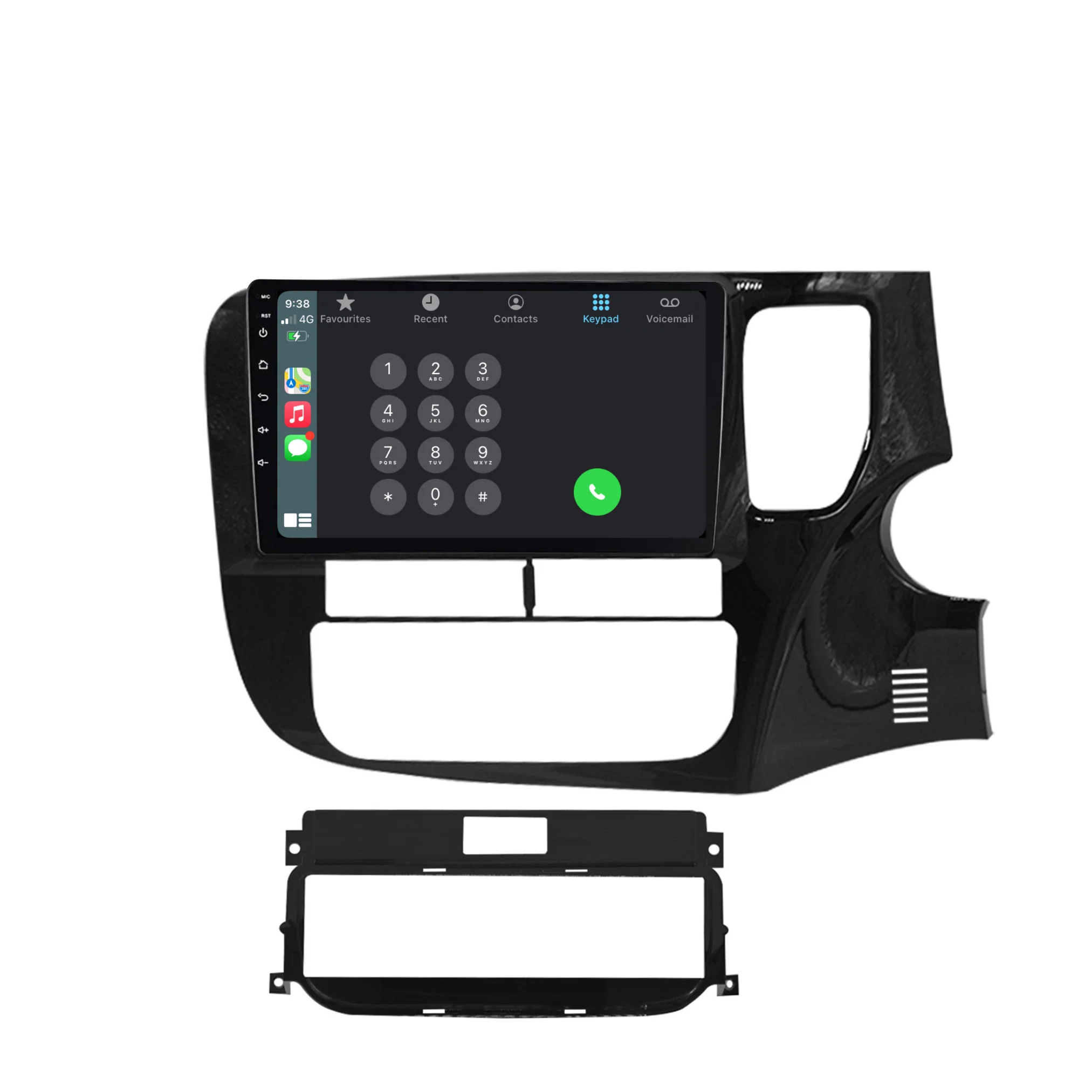 Mitsubishi Outlander (2012-2020) Plug & Play Head Unit Upgrade Kit: Car Radio with Wireless & Wired Apple CarPlay & Android Auto - Image 3