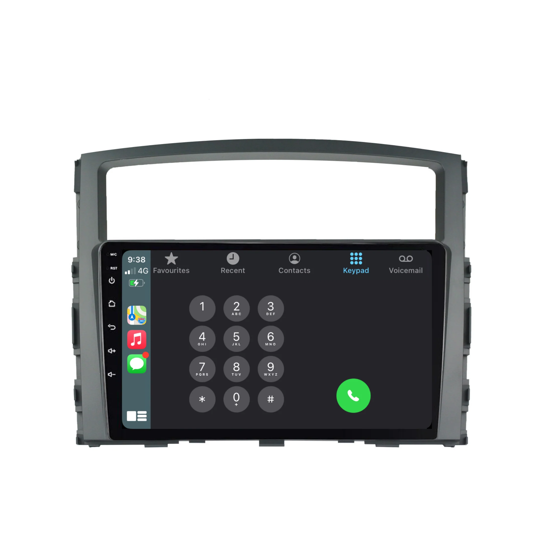 Mitsubishi Pajero (2006-2016) Plug & Play Head Unit Upgrade Kit: Car Radio with Wireless & Wired Apple CarPlay & Android Auto - Image 3