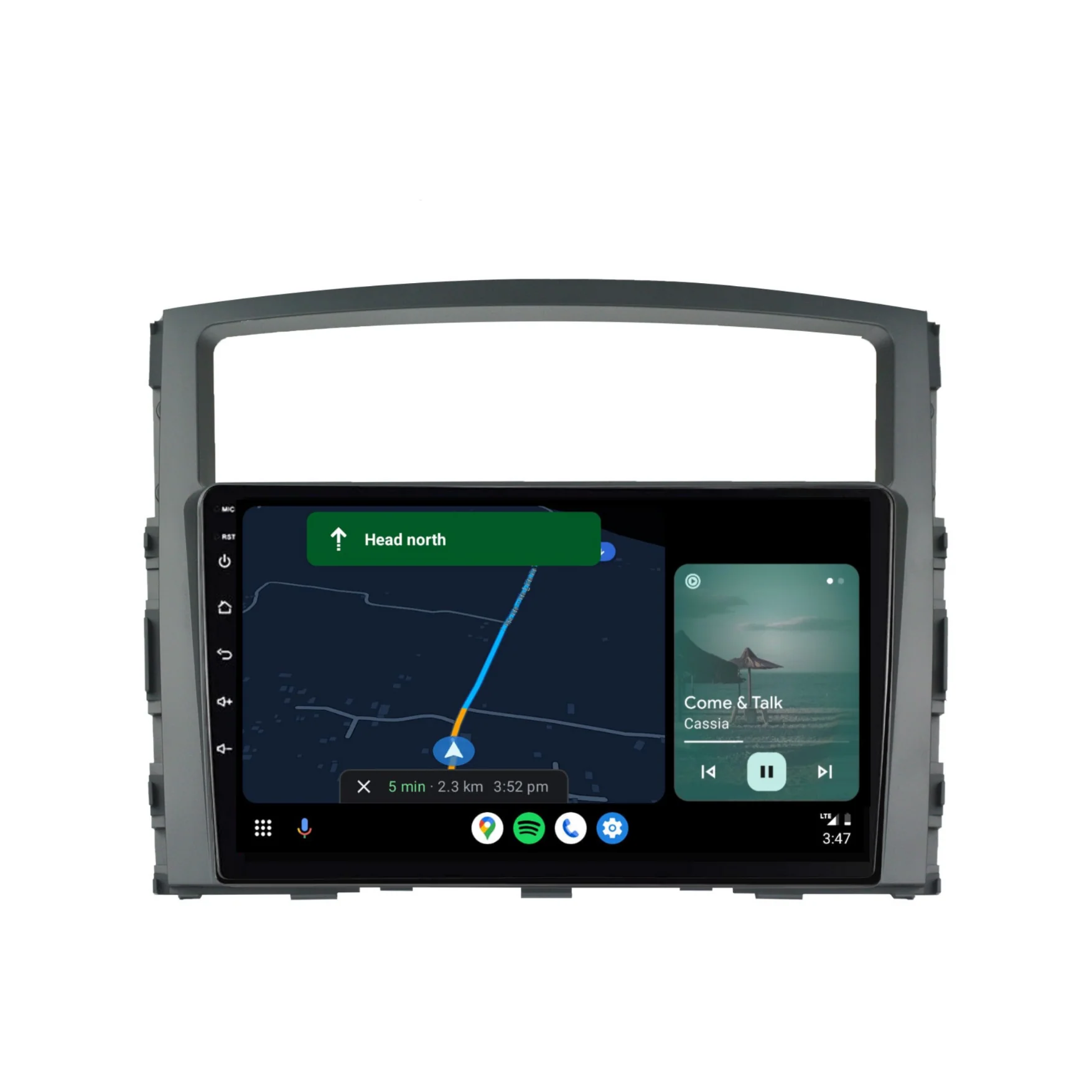 Mitsubishi Pajero (2006-2016) Plug & Play Head Unit Upgrade Kit: Car Radio with Wireless & Wired Apple CarPlay & Android Auto - Image 4