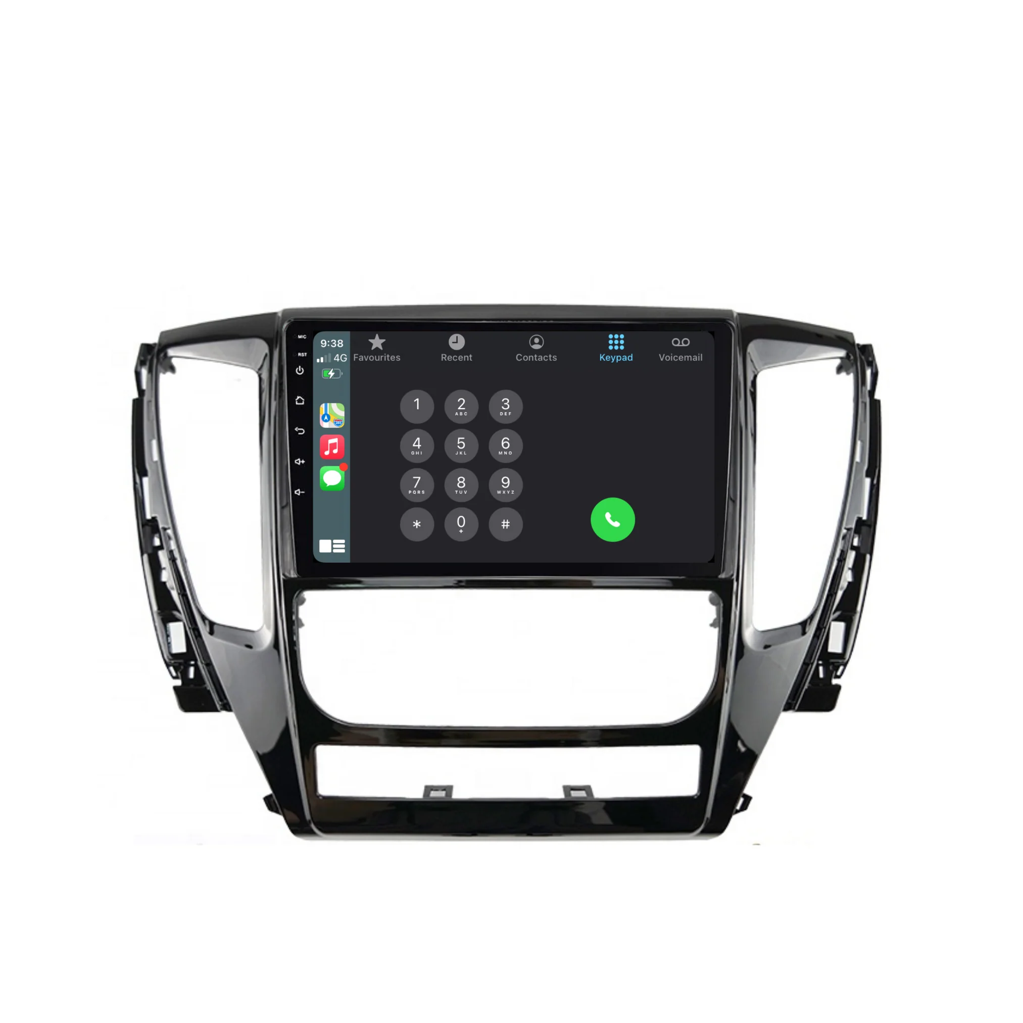 Mitsubishi Pajero Sport (2015-2019) Plug & Play Head Unit Upgrade Kit: Car Radio with Wireless & Wired Apple CarPlay & Android Auto - Image 3