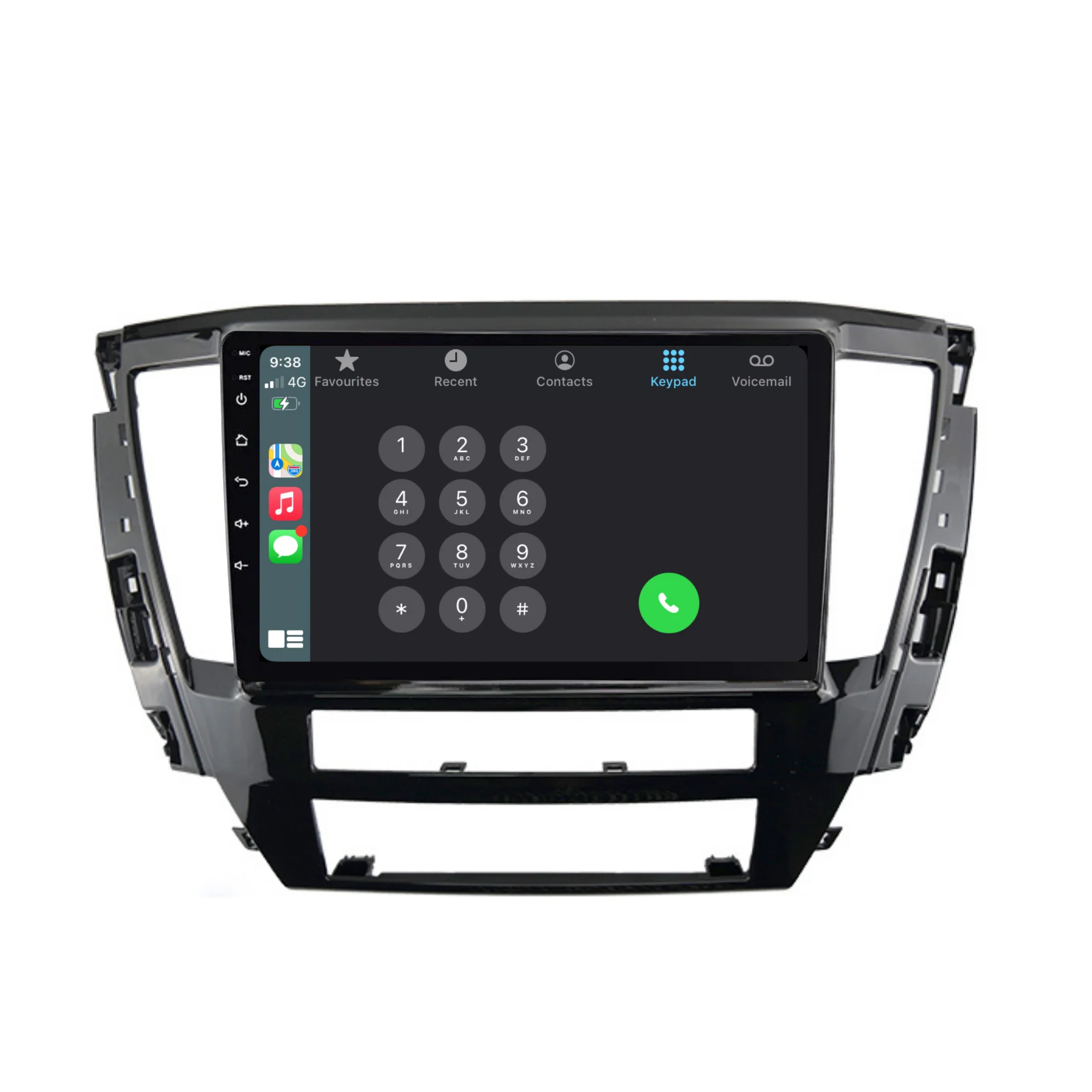 Mitsubishi Pajero Sport (2020-2024) Plug & Play Head Unit Upgrade Kit: Car Radio with Wireless & Wired Apple CarPlay & Android Auto - Image 3