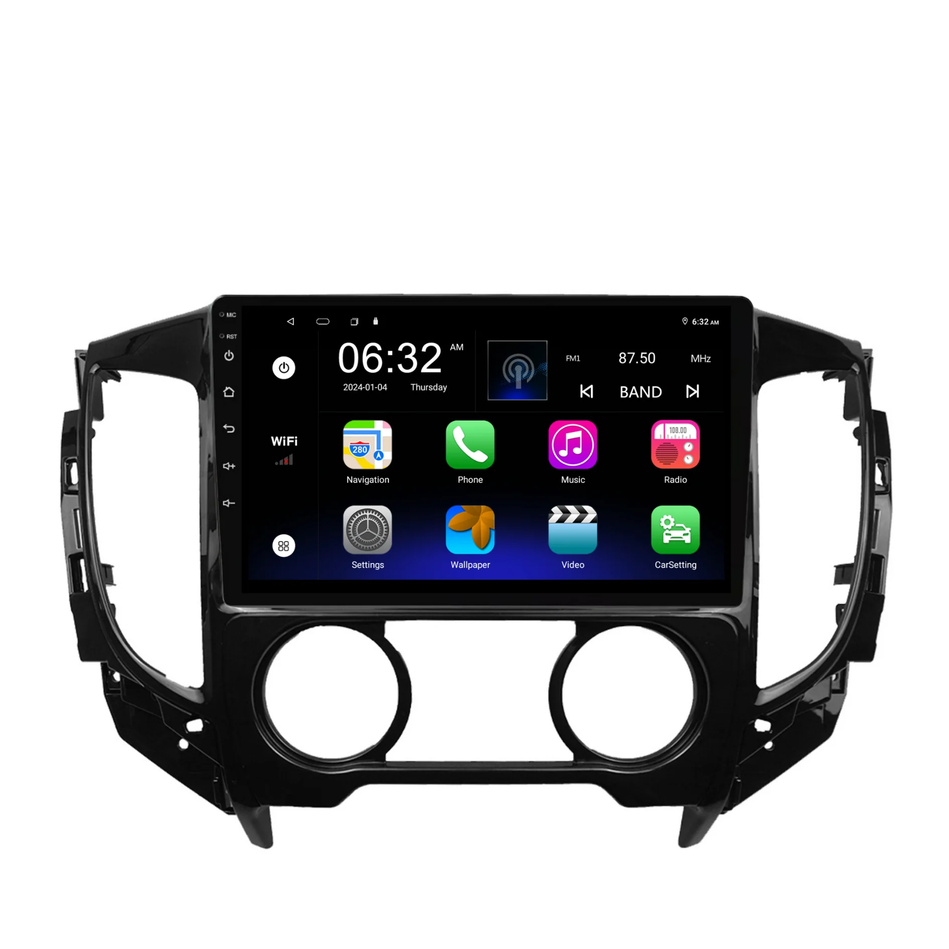 Mitsubishi Triton MANUAL AC (2015-2022) Plug & Play Head Unit Upgrade Kit: Car Radio with Wireless & Wired Apple CarPlay & Android Auto - Image 6