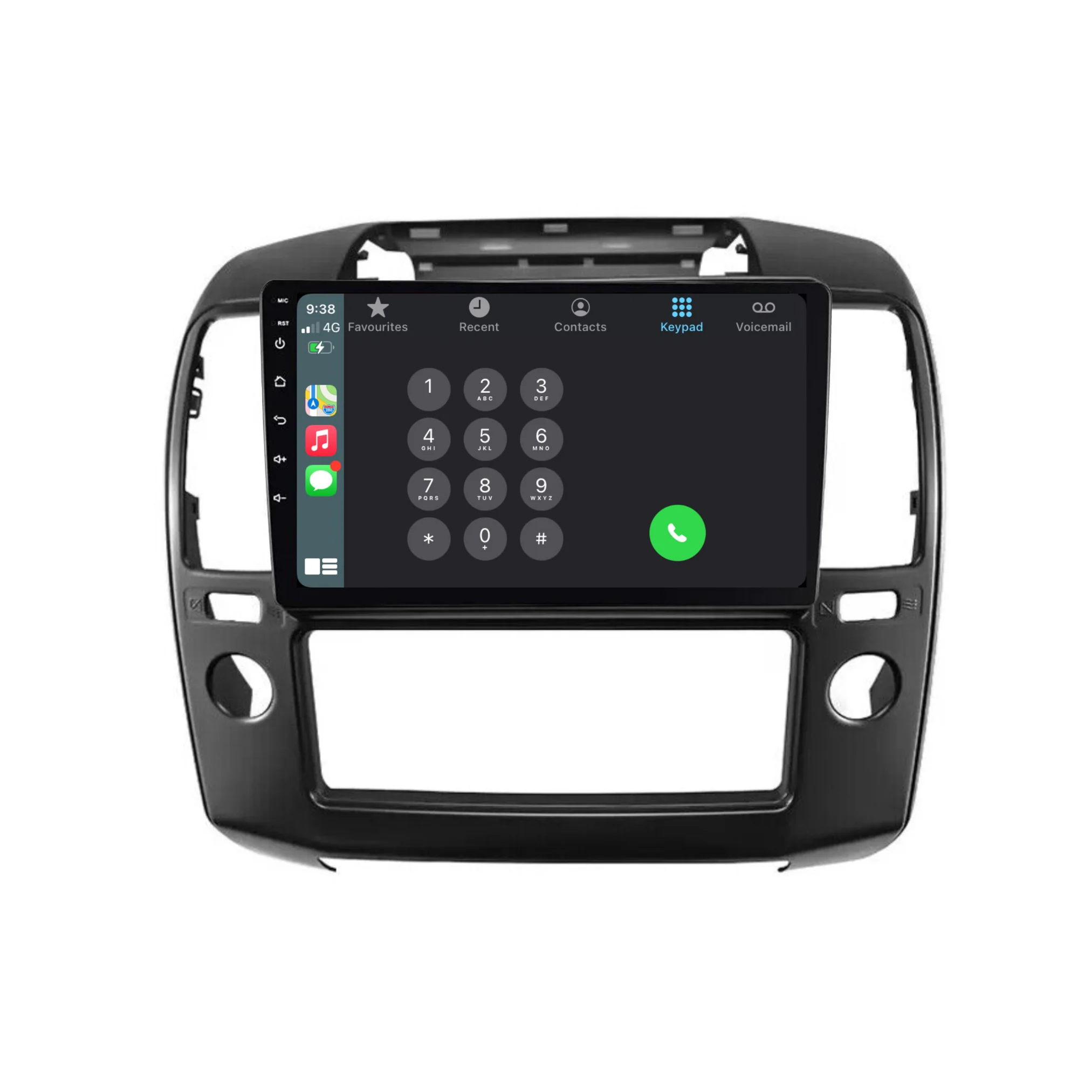 Nissan Navara / D40 (2006-2012) Plug & Play Head Unit Upgrade Kit: Car Radio with Wireless & Wired Apple CarPlay & Android Auto - Image 4