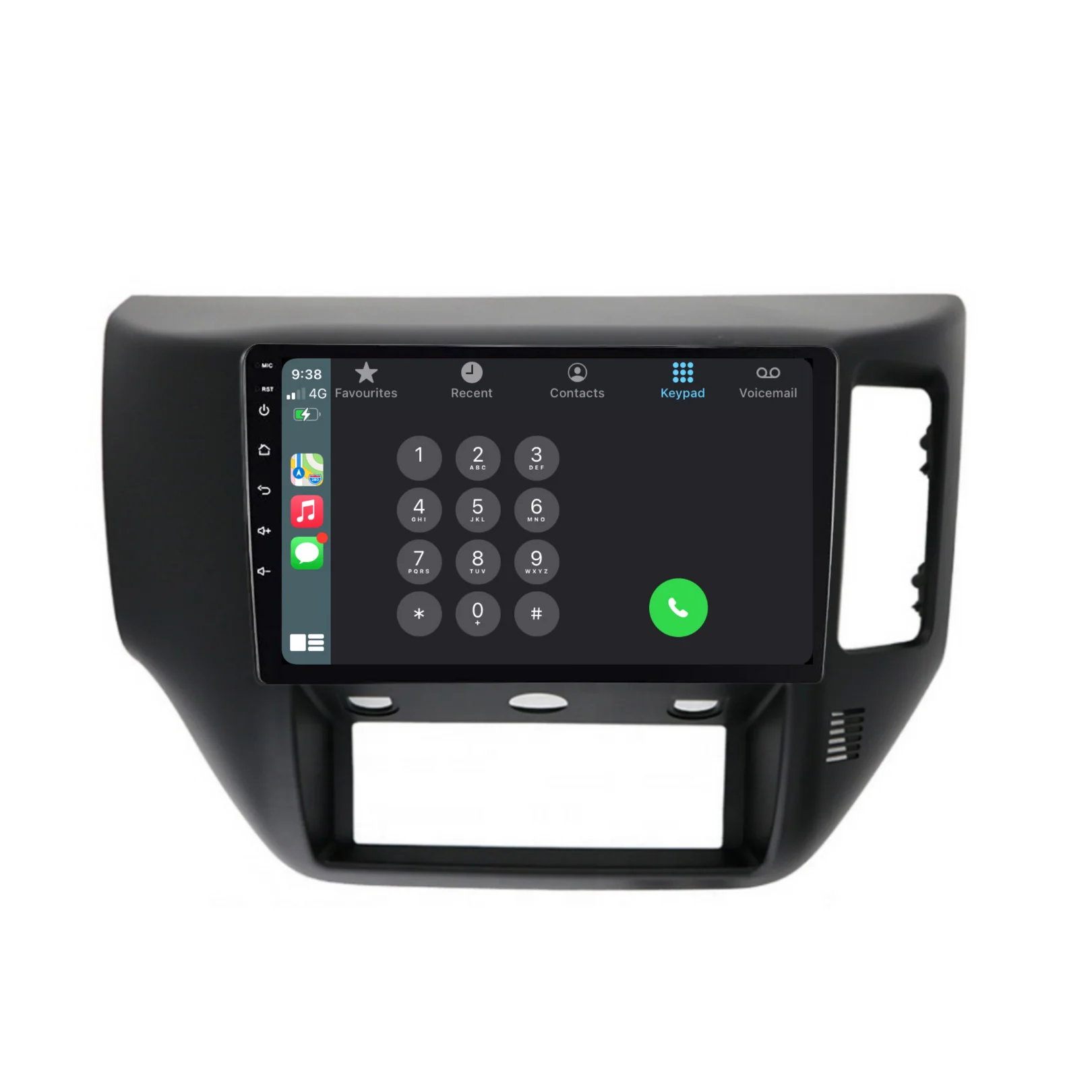 Nissan Patrol Black (2004-2015) Plug & Play Head Unit Upgrade Kit: Car Radio with Wireless & Wired Apple CarPlay & Android Auto - Image 3