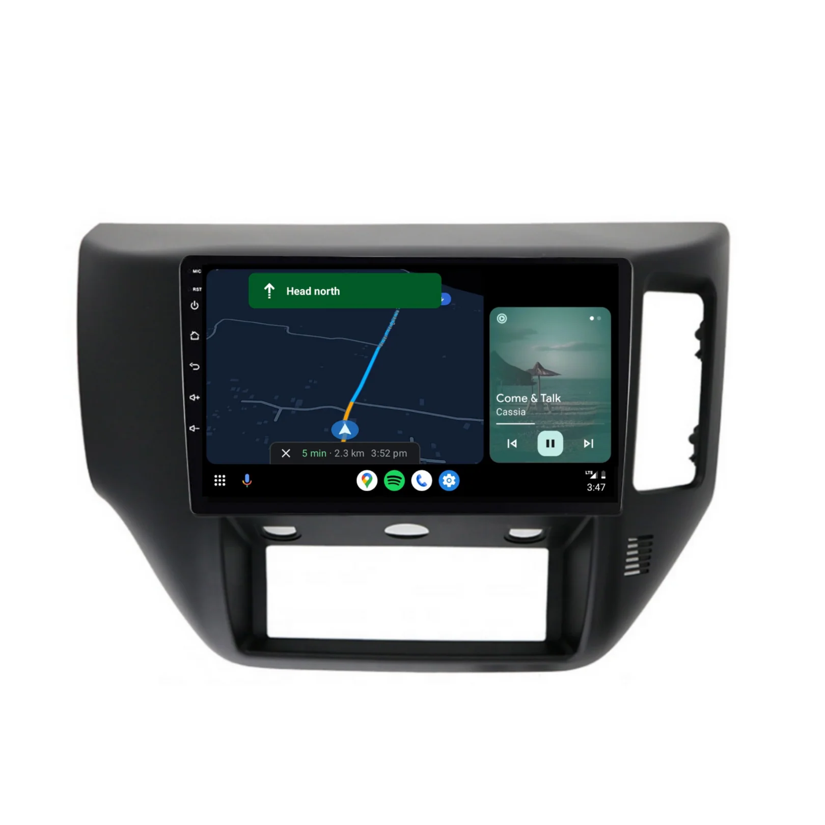 Nissan Patrol Black (2004-2015) Plug & Play Head Unit Upgrade Kit: Car Radio with Wireless & Wired Apple CarPlay & Android Auto - Image 4