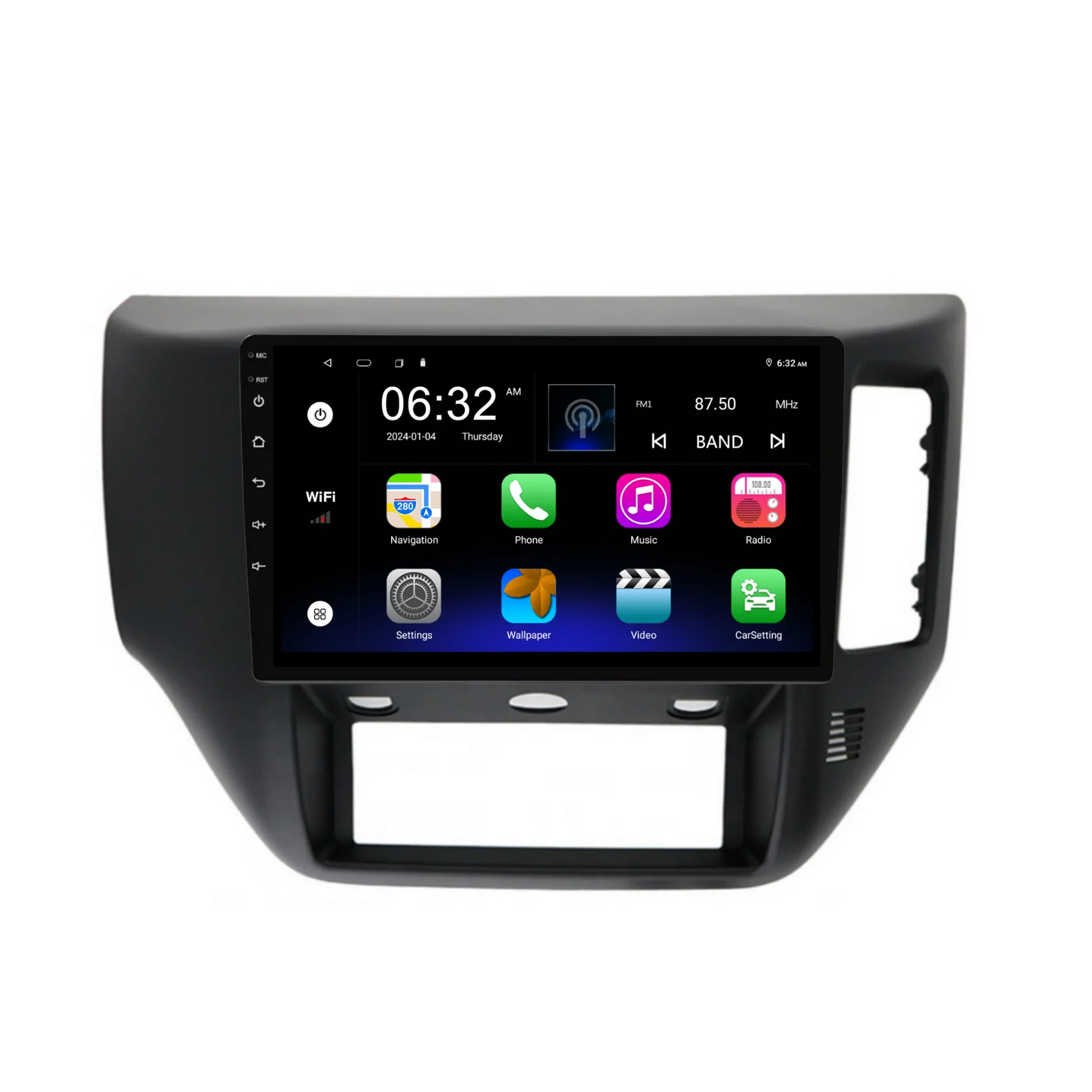 Nissan Patrol Black (2004-2015) Plug & Play Head Unit Upgrade Kit: Car Radio with Wireless & Wired Apple CarPlay & Android Auto - Image 6