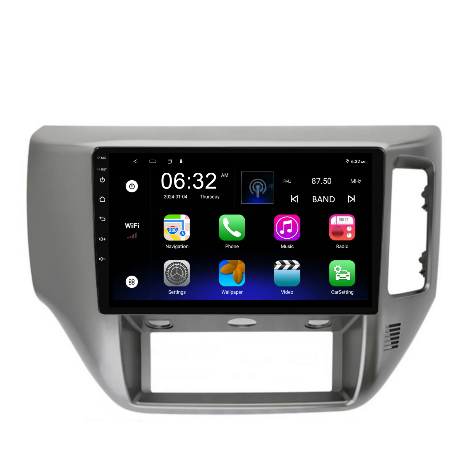 Nissan Patrol Gray (2004-2015) Plug & Play Head Unit Upgrade Kit: Car Radio with Wireless & Wired Apple CarPlay & Android Auto - Image 6