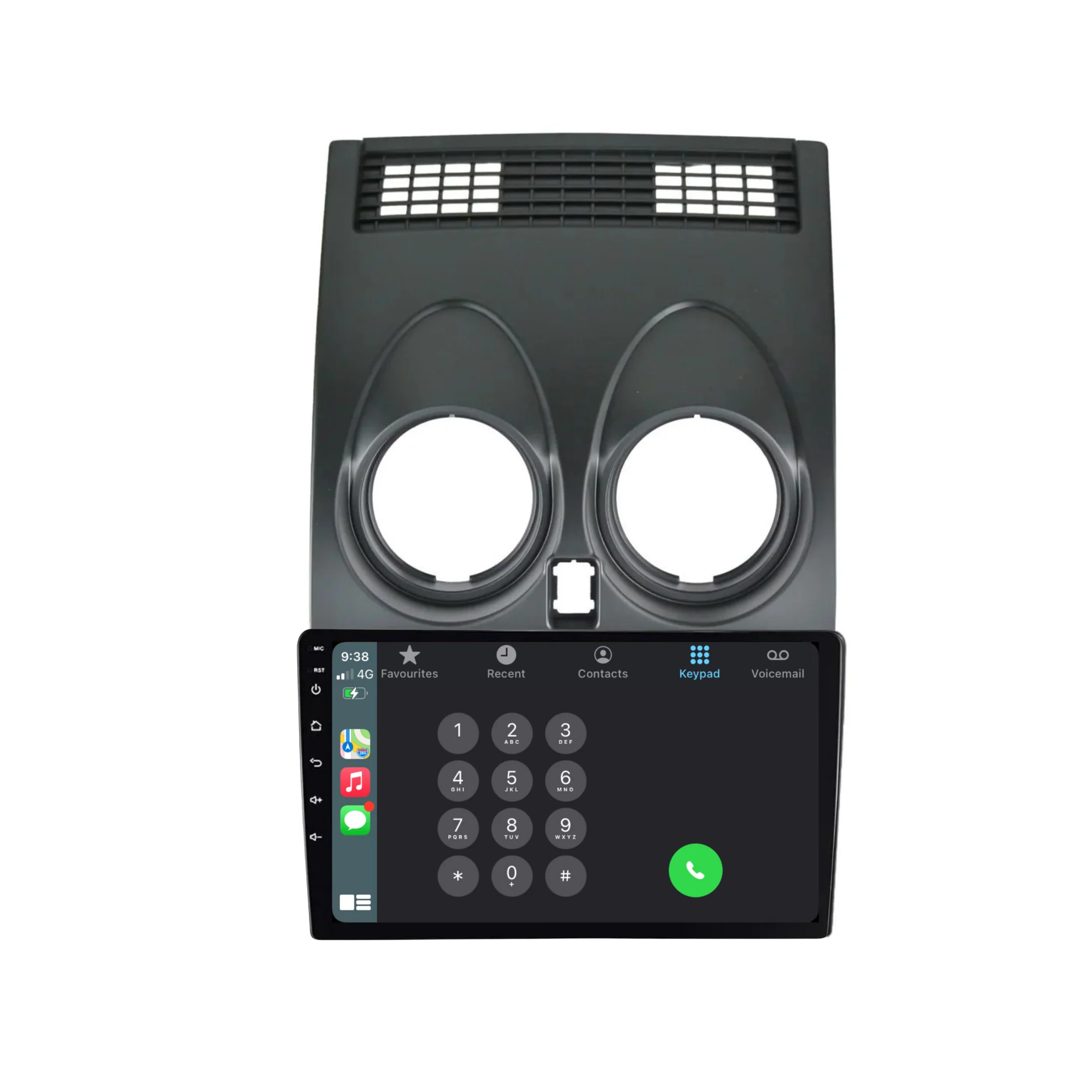 Nissan Qashqai / Dualis (2008-2014) Plug & Play Head Unit Upgrade Kit: Car Radio with Wireless & Wired Apple CarPlay & Android Auto - Image 3