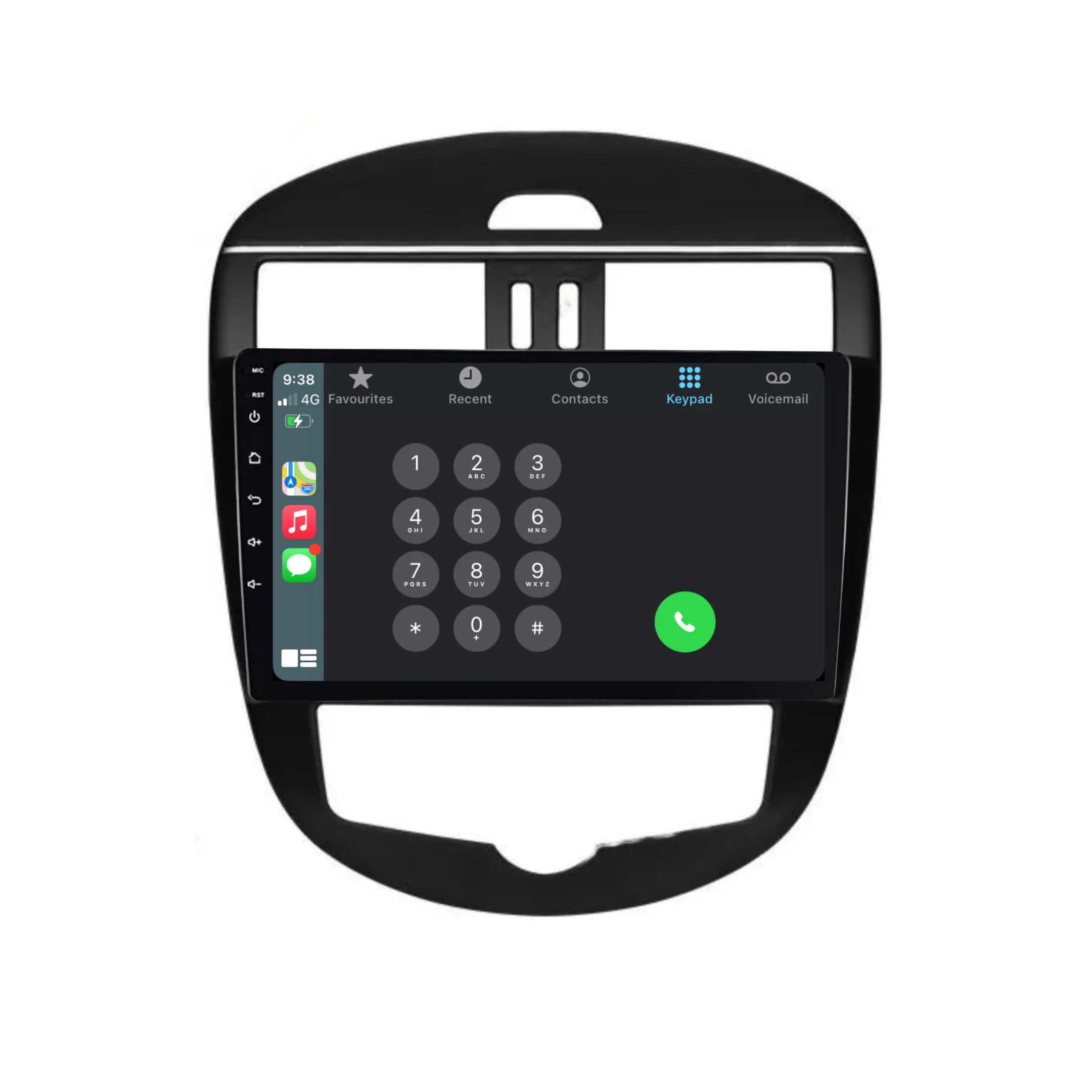 Nissan Tiida (2011-2015) Auto AC Plug & Play Head Unit Upgrade Kit: Car Radio with Wireless & Wired Apple CarPlay & Android Auto - Image 3