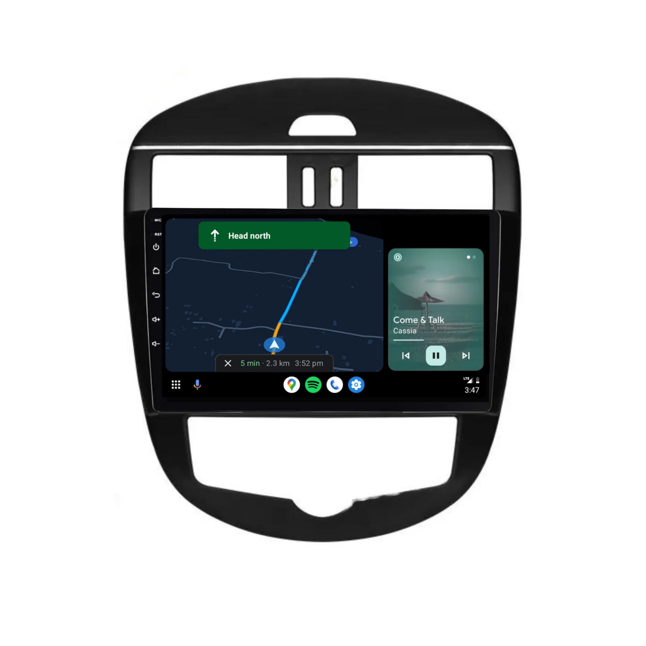 Nissan Tiida (2011-2015) Auto AC Plug & Play Head Unit Upgrade Kit: Car Radio with Wireless & Wired Apple CarPlay & Android Auto - Image 4