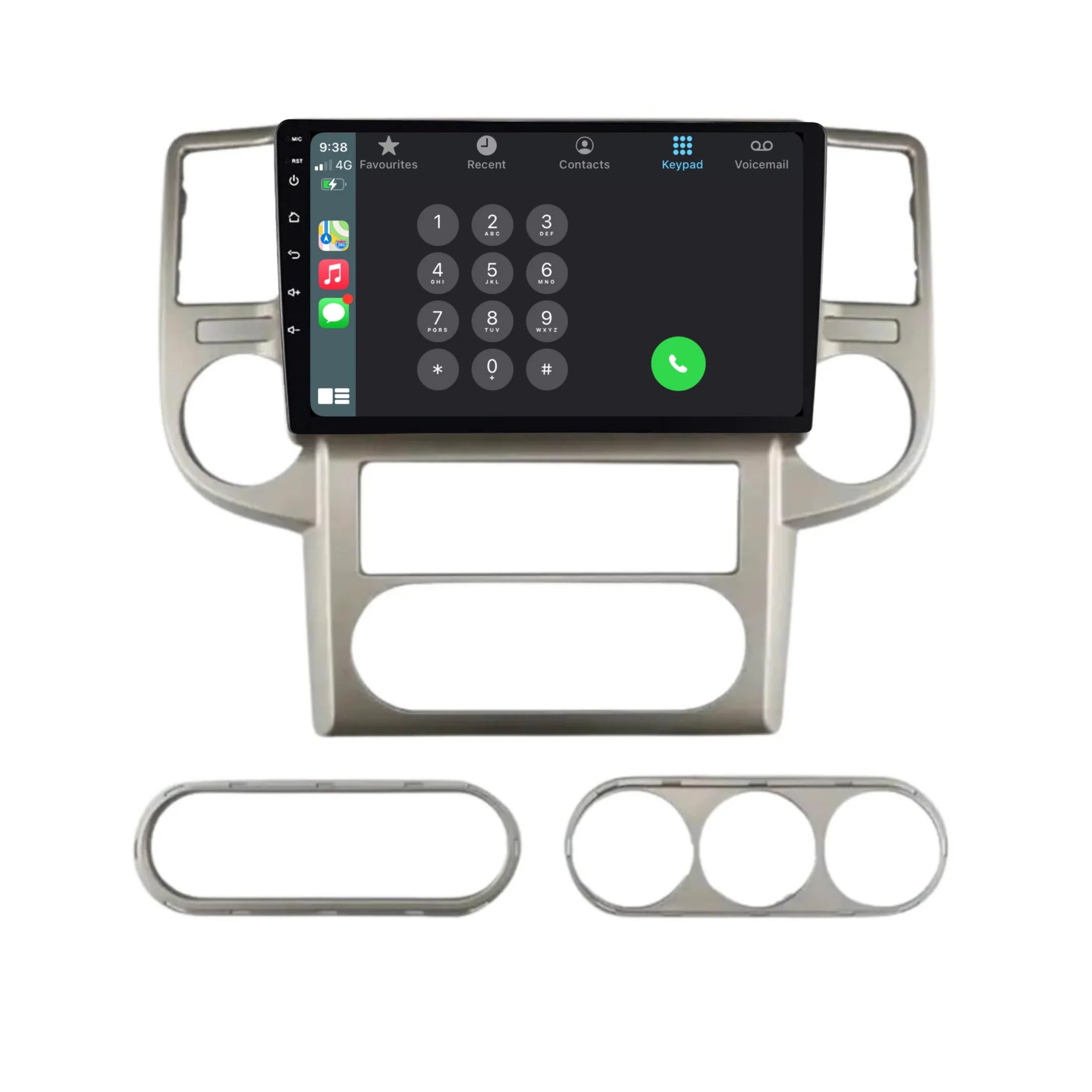 Nissan X-TRAIL (2003-2007) Plug & Play Head Unit Upgrade Kit: Car Radio with Wireless & Wired Apple CarPlay & Android Auto - Image 3