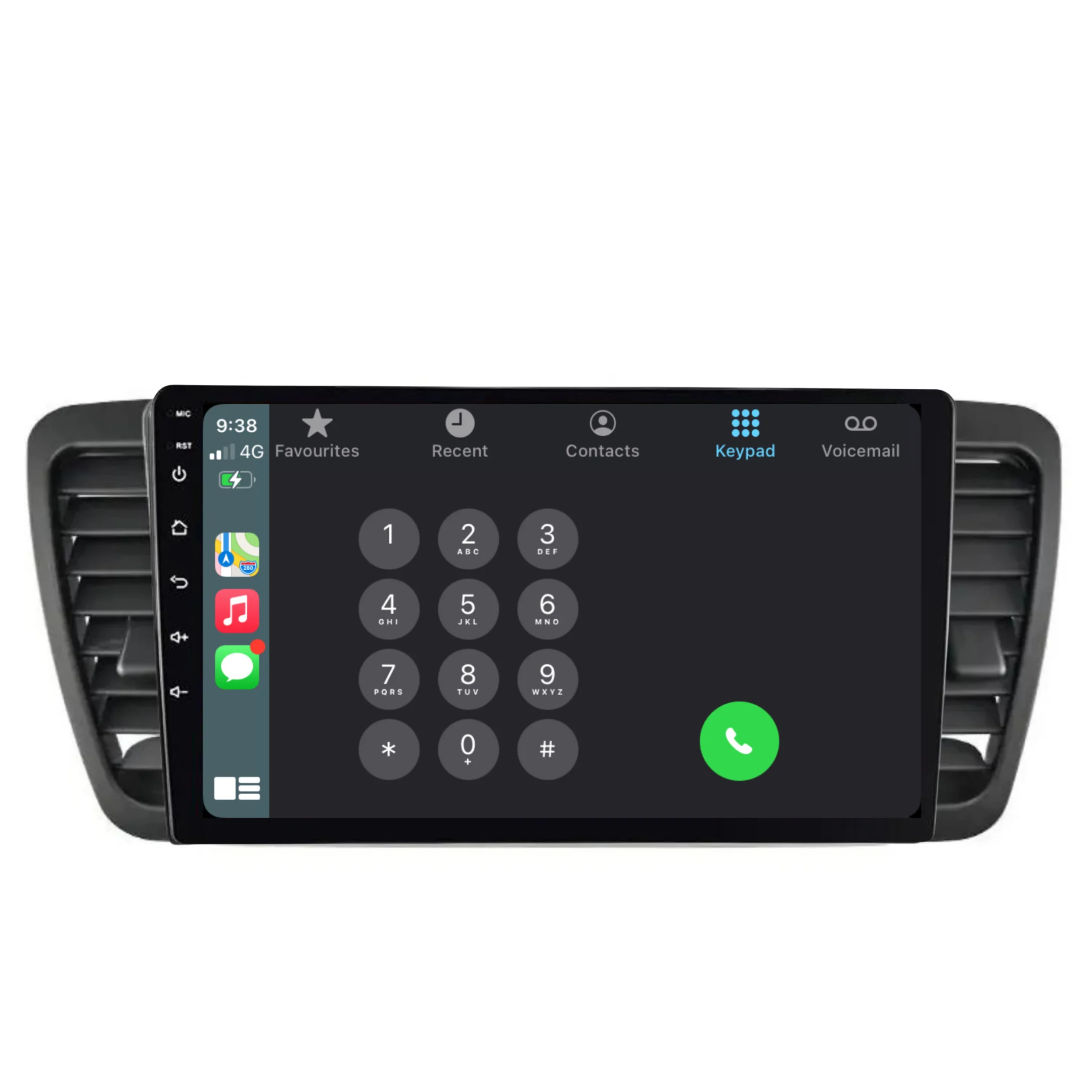 Subaru Outback/Legacy (2003-2009) Plug & Play Head Unit Upgrade Kit: Car Radio with Wireless & Wired Apple CarPlay & Android Auto - Image 3