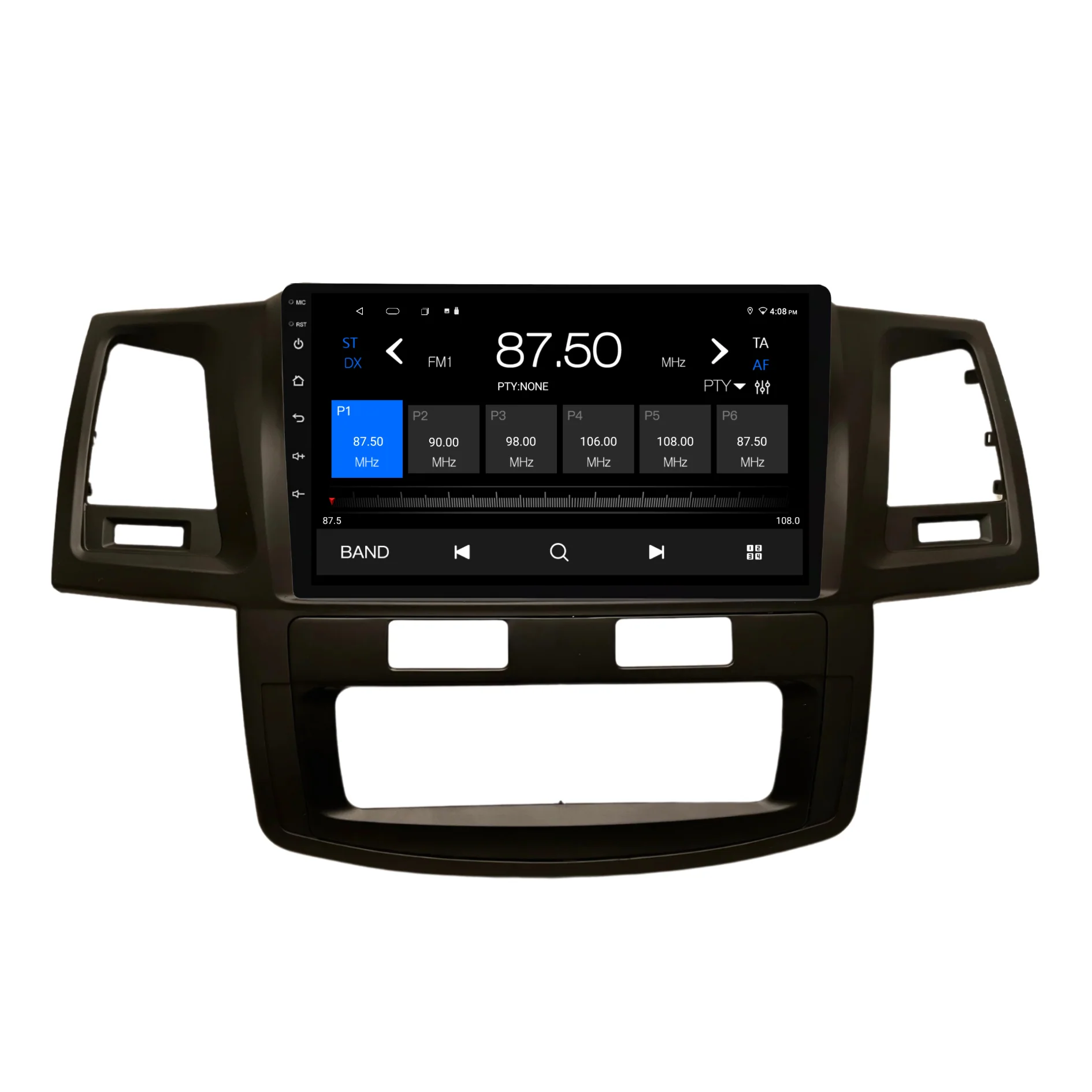 Toyota Hilux / N70 Auto AC - matte black (2008-2014) Plug & Play Head Unit Upgrade Kit: Car Radio with Wireless & Wired Apple CarPlay & Android Auto - Image 4