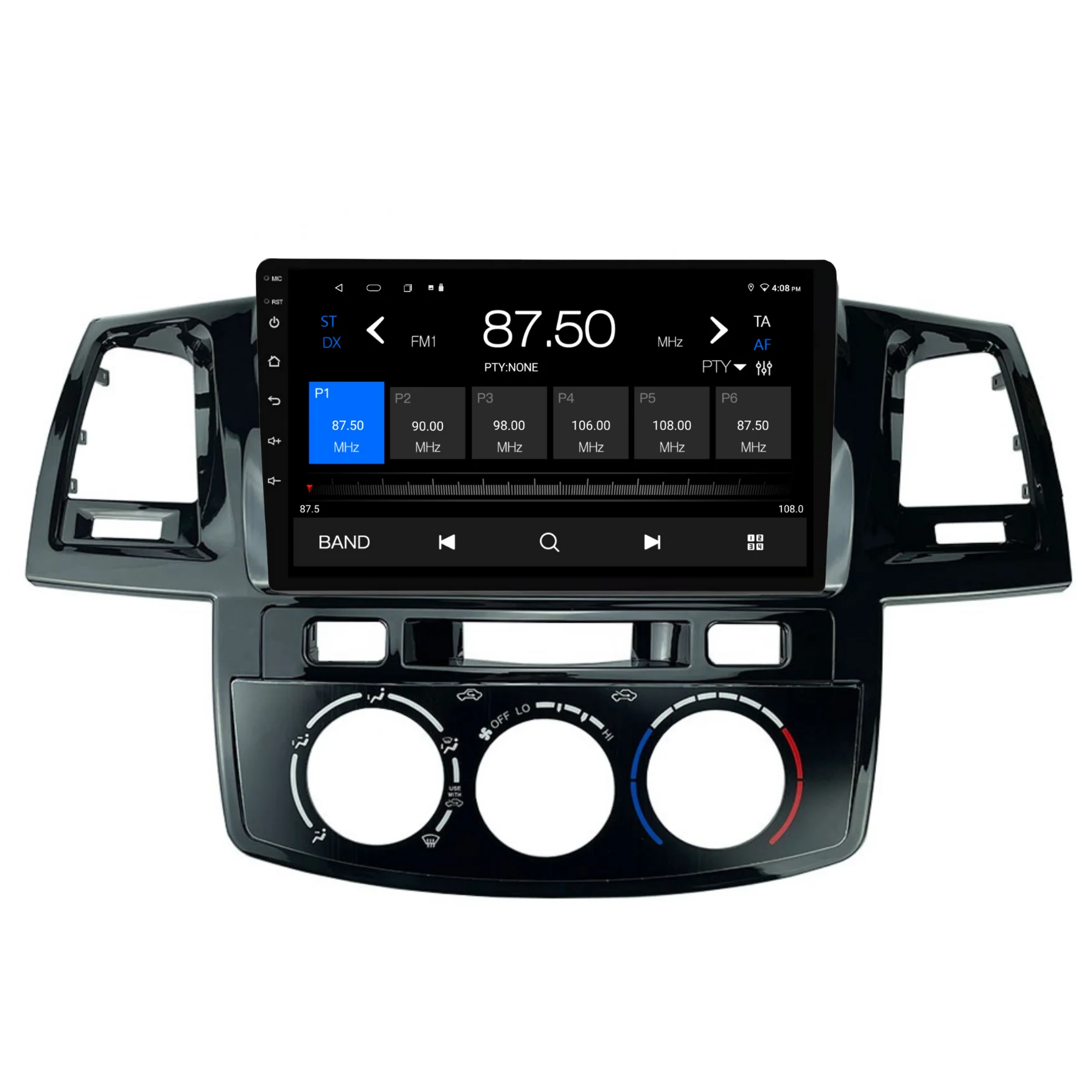 Toyota Hilux / N70 Manual AC (2005-2014) Plug & Play Head Unit Upgrade Kit: Car Radio with Wireless & Wired Apple CarPlay & Android Auto - Image 5