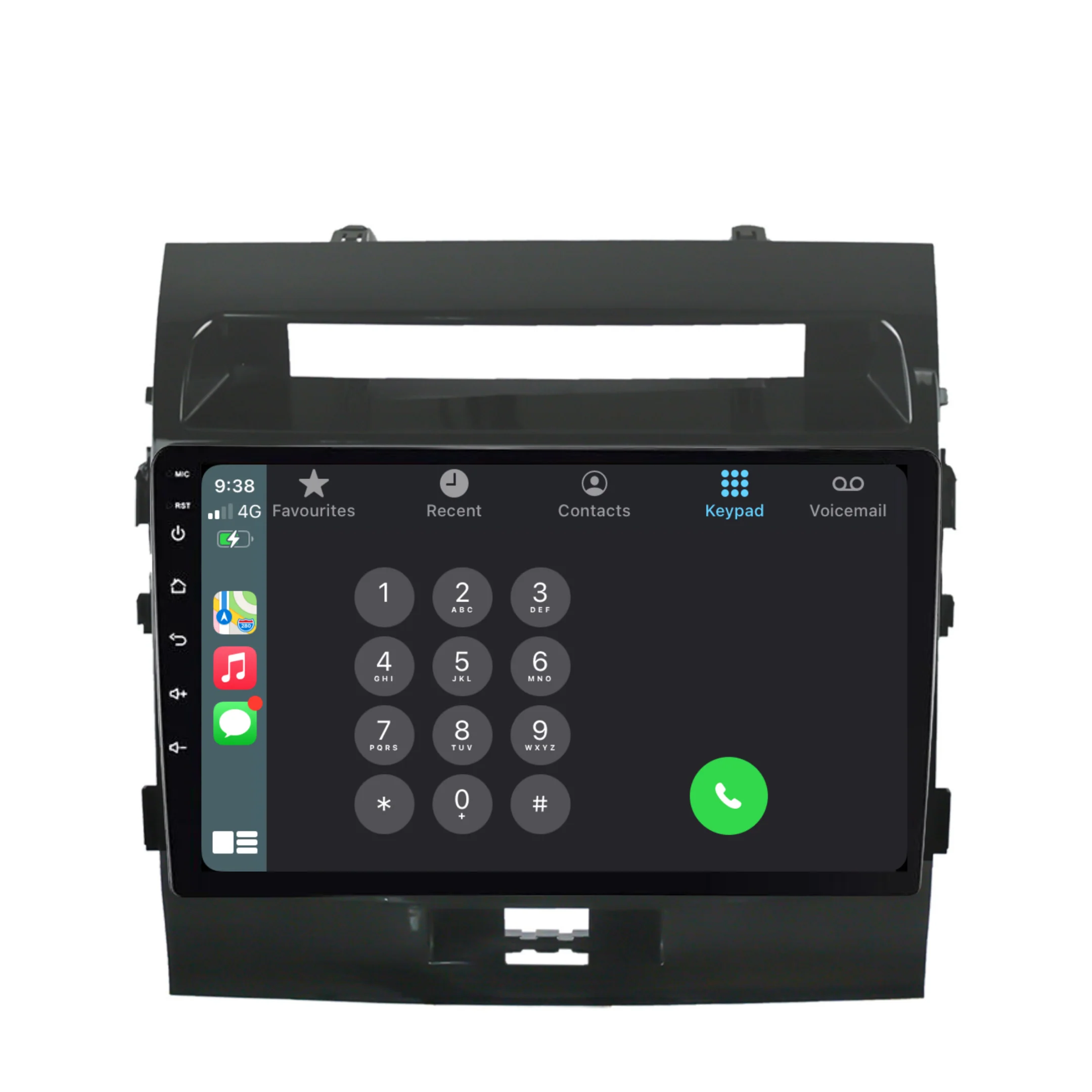 Toyota Landcruiser 200 Series (2008-2015) Plug & Play Head Unit Upgrade Kit: Car Radio with Wireless & Wired Apple CarPlay & Android Auto - Image 3