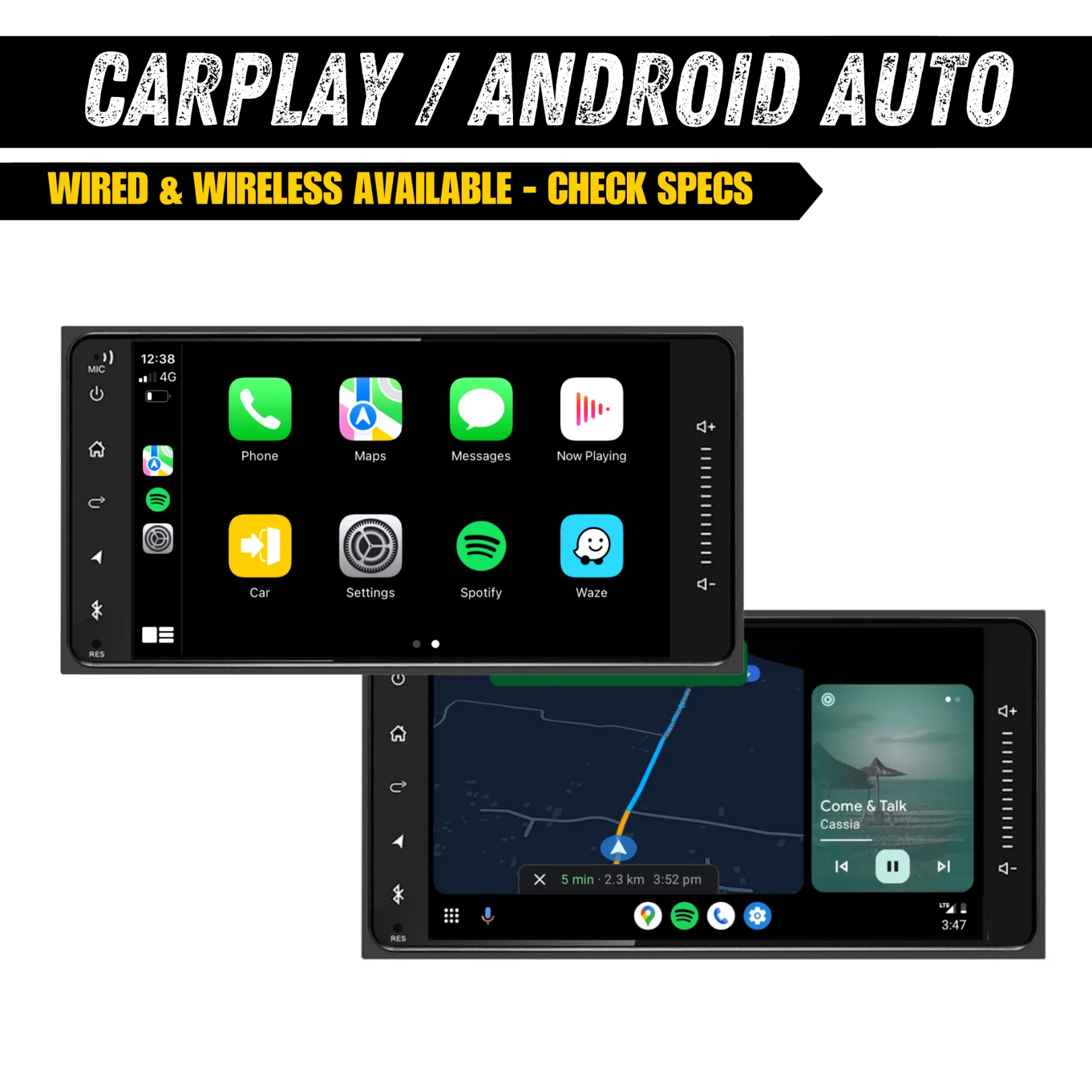 Toyota Universal Touchscreen Radio -  Plug & Play Wireless CarPlay & Android Auto Head Unit Radio Upgrade - Image 6