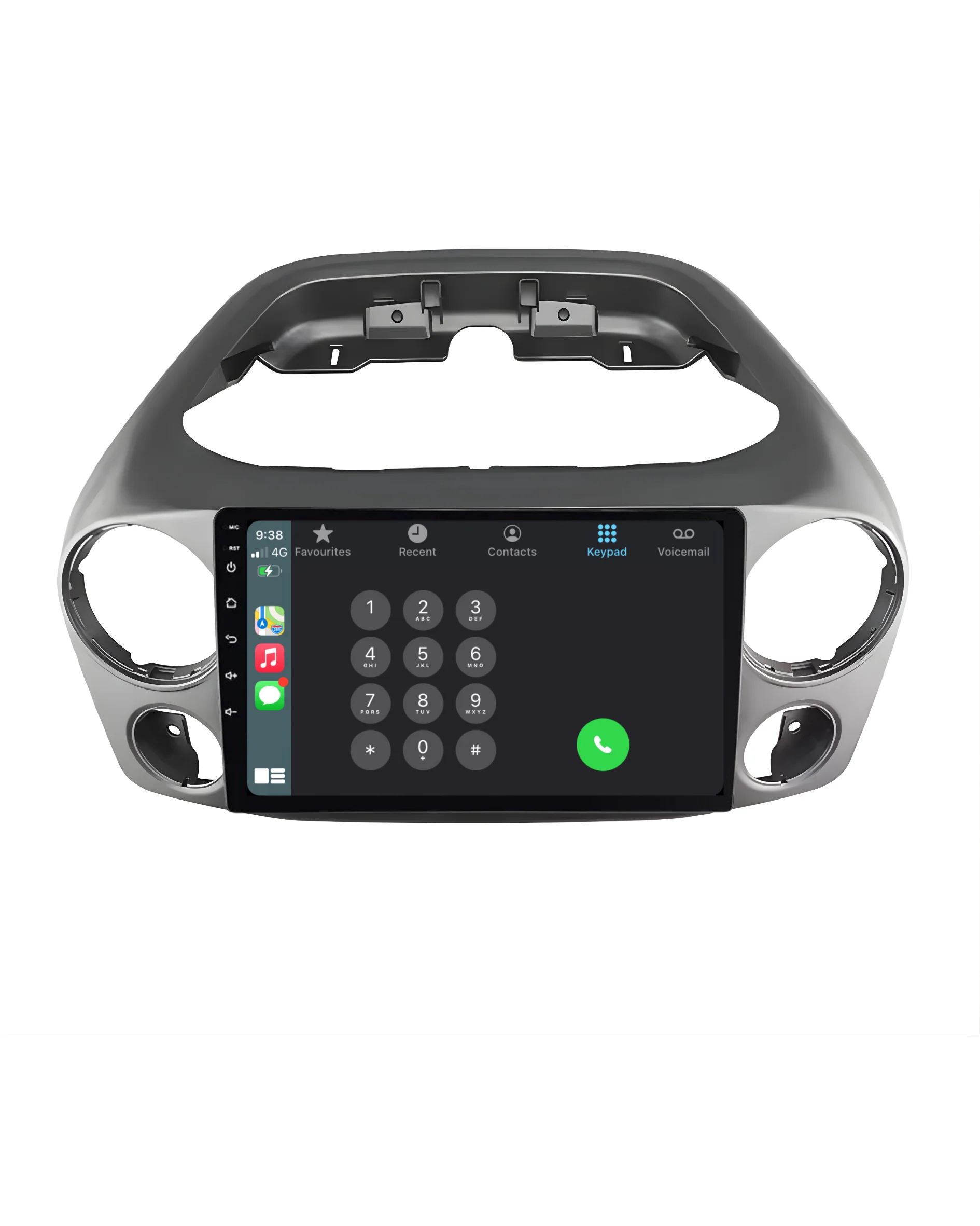 Volkswagen Amarok (2010-2015) Plug & Play Head Unit Upgrade Kit: Car Radio with Wireless & Wired Apple CarPlay & Android Auto - Image 3