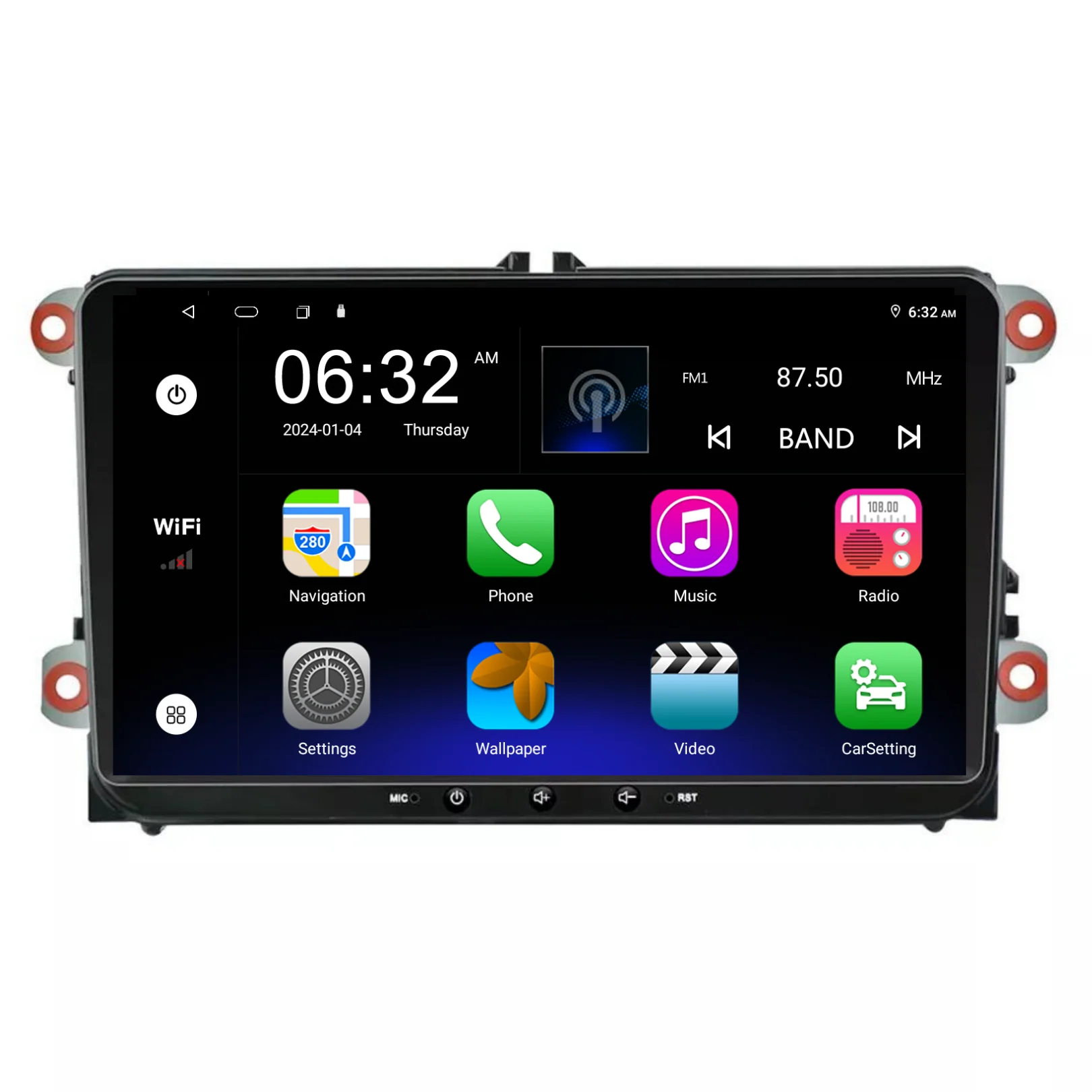 Volkswagen Universal Head Unit (Plug & Play) - Wireless CarPlay / Android Auto Car Radio Upgrade Kit - Image 4