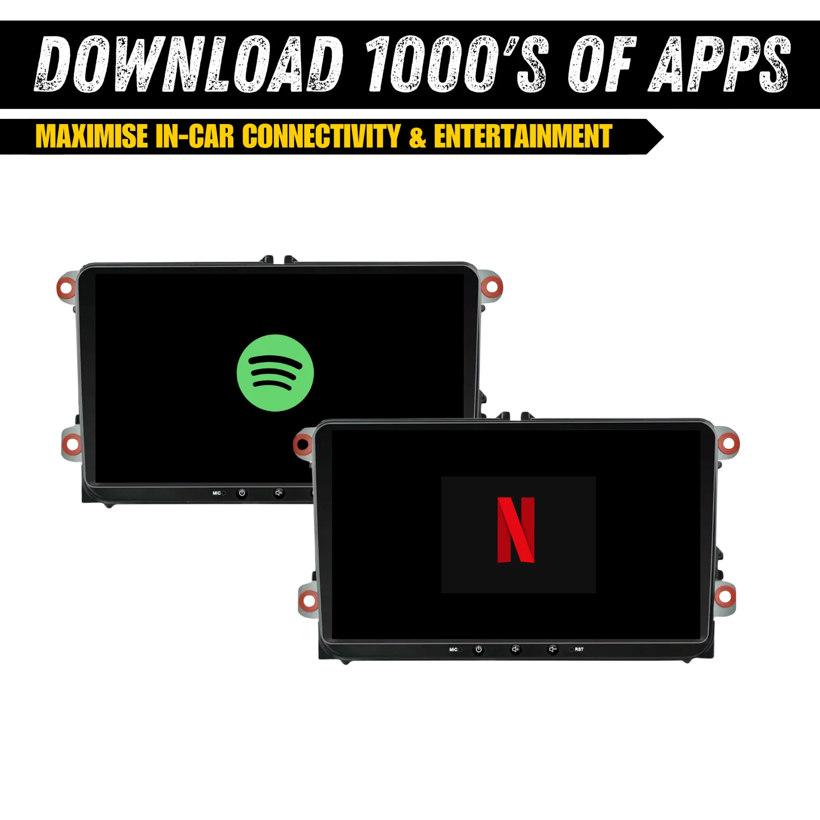 Volkswagen Universal Head Unit (Plug & Play) - Wireless CarPlay / Android Auto Car Radio Upgrade Kit - Image 6